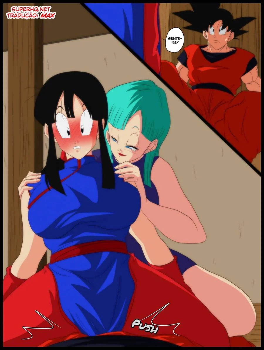 Quadrinhos Explícitos: Goku, Chichi e Bulma em Orgia Proibida de Dragon Ball