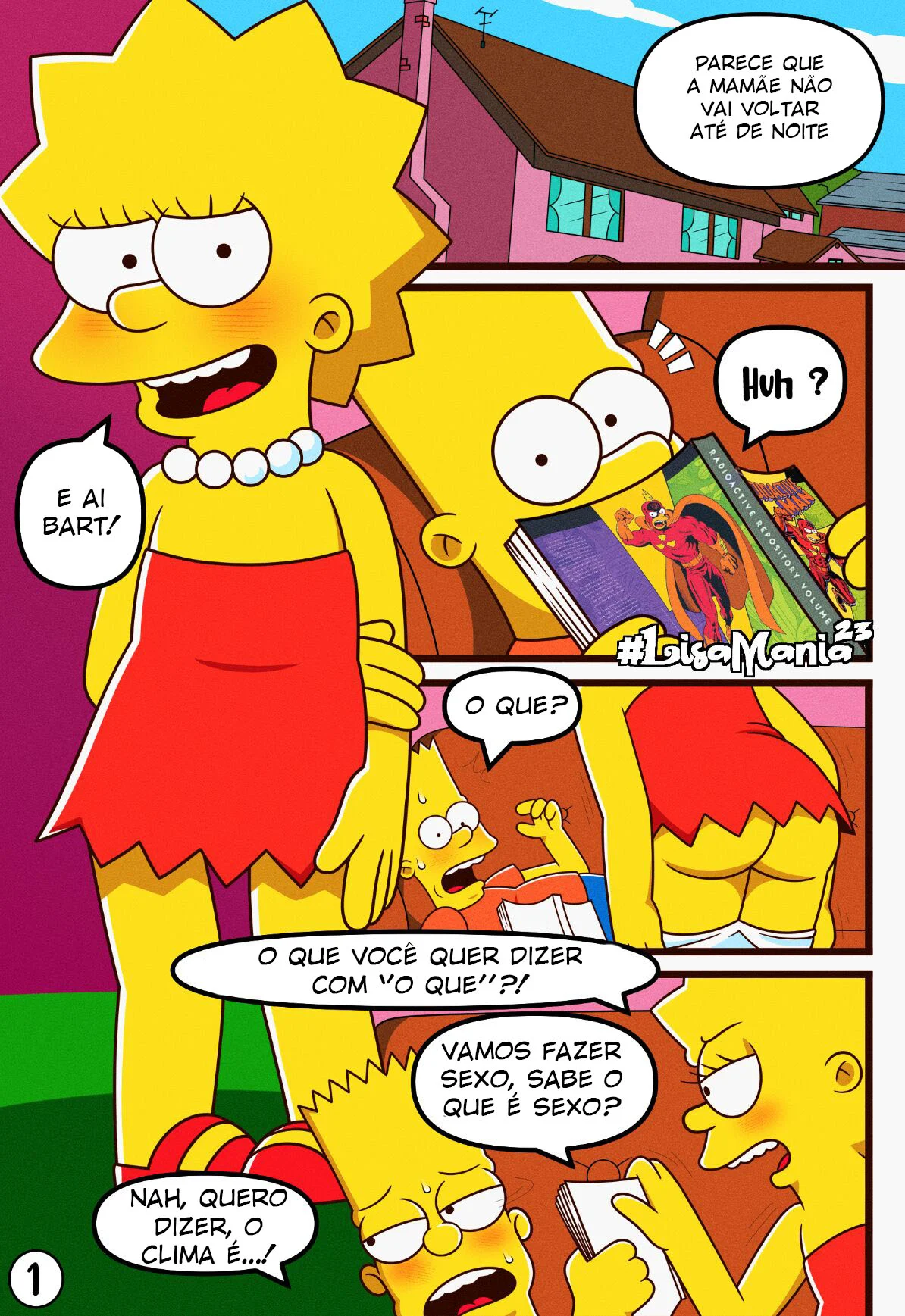 Sexo Explícito: Lisa dos Simpsons em HQ Erótica com irmã safada Sexo Explícito: Lisa dos Simpsons em HQ Erótica com irmã safada