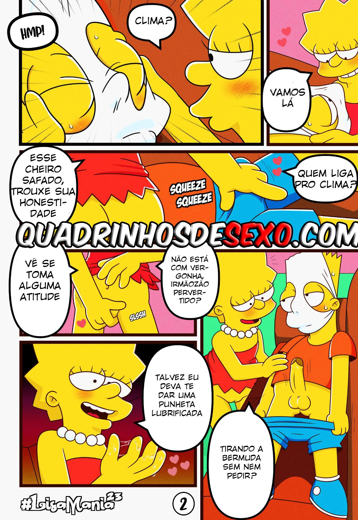 Sexo Explícito: Lisa dos Simpsons em HQ Erótica com irmã safada Sexo Explícito: Lisa dos Simpsons em HQ Erótica com irmã safada