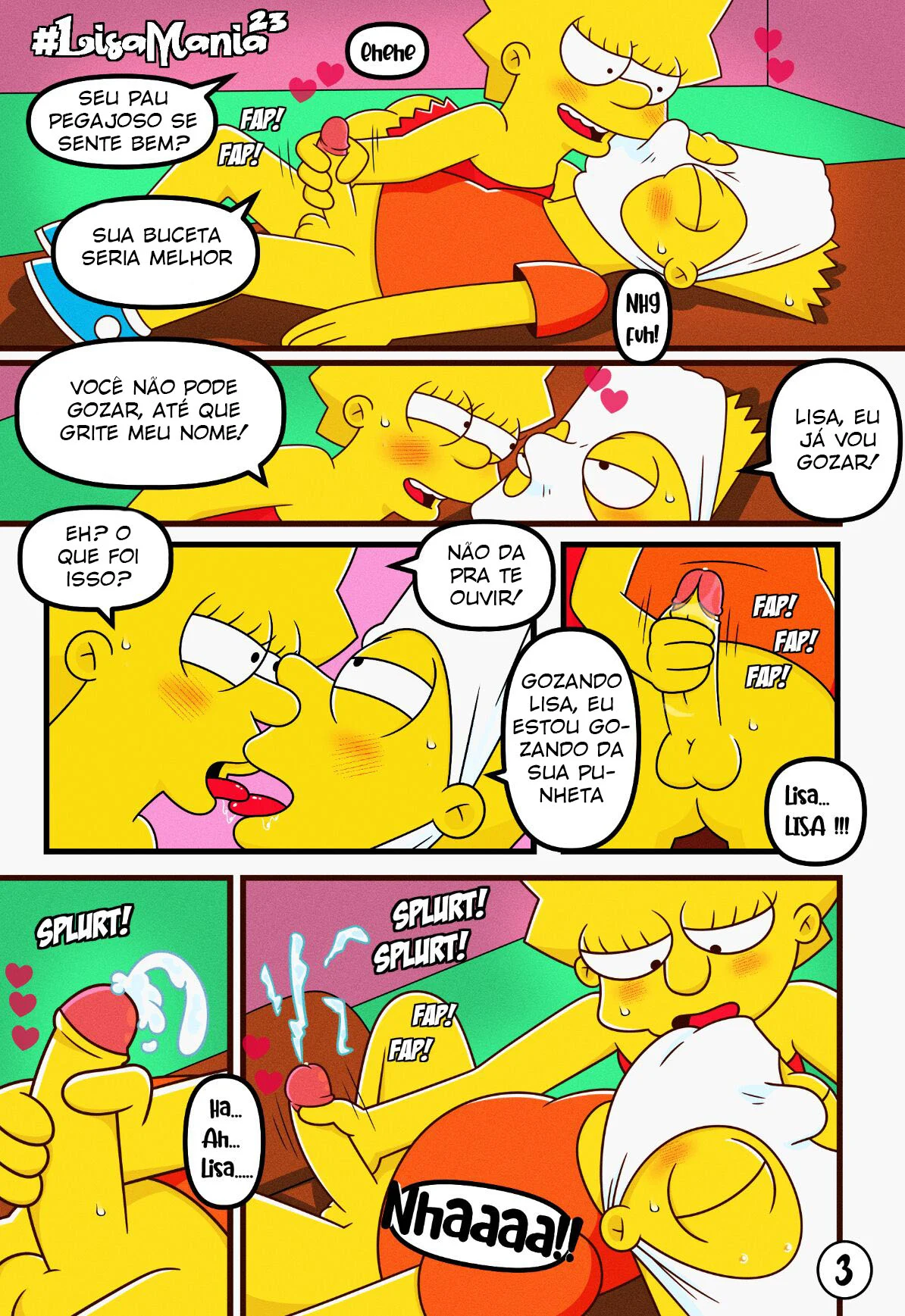 Sexo Explícito: Lisa dos Simpsons em HQ Erótica com irmã safada Sexo Explícito: Lisa dos Simpsons em HQ Erótica com irmã safada