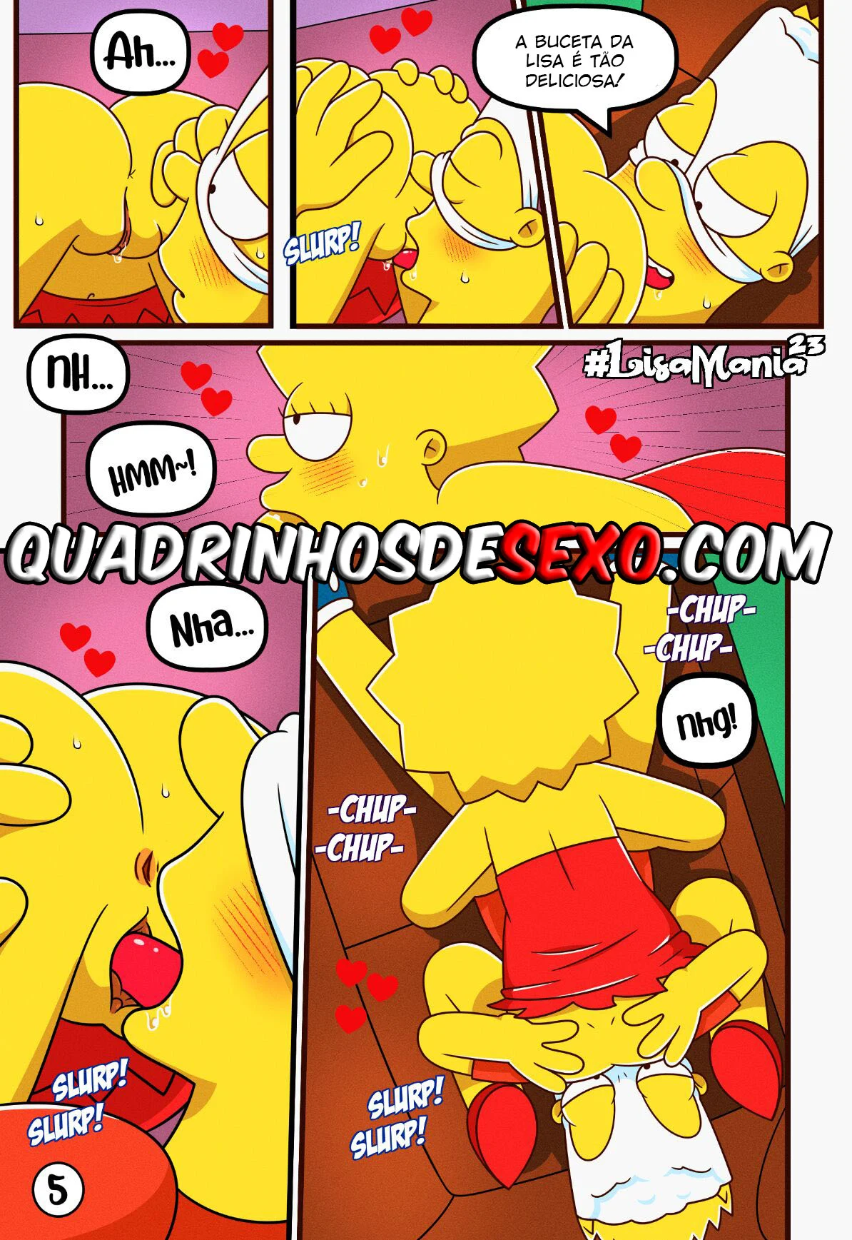 Sexo Explícito: Lisa dos Simpsons em HQ Erótica com irmã safada Sexo Explícito: Lisa dos Simpsons em HQ Erótica com irmã safada
