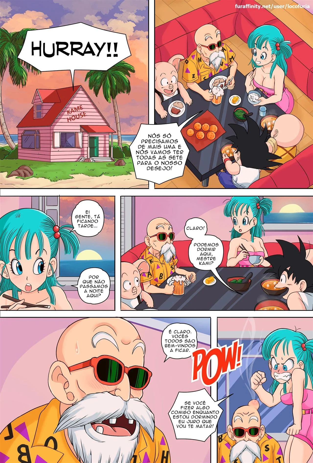 Hentai Explícito de Dragon Ball: Orgias Épicas com Goku e Suas Amantes