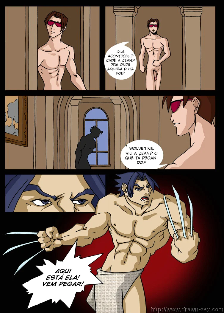 Safada Orgia dos X-Men na Escola Proibida do Professor Xavier