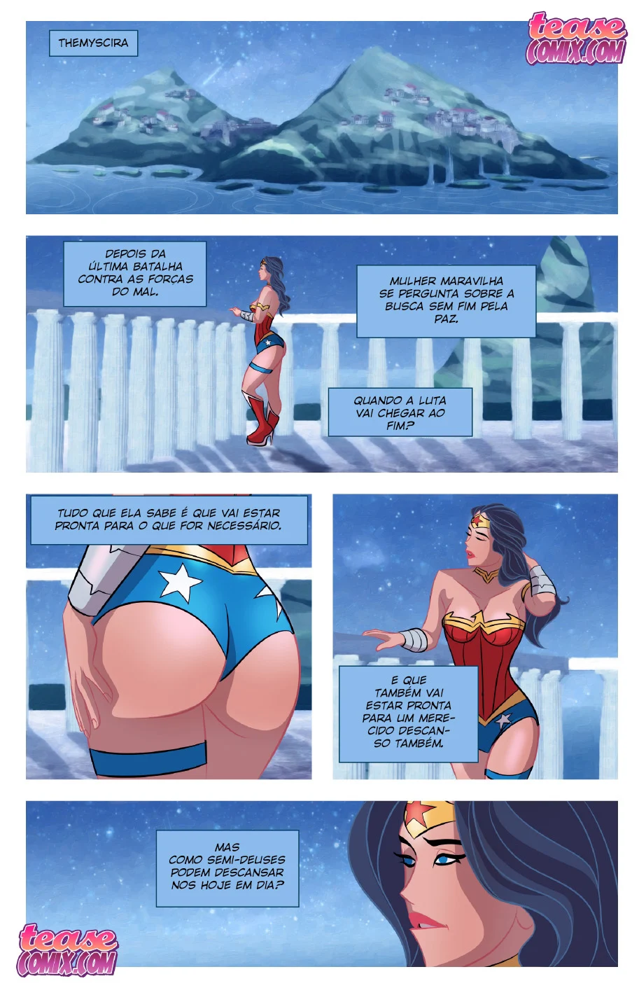 Mulher Maravilha Nua: A Super-Heroína em Cenas Explícitas de Foda