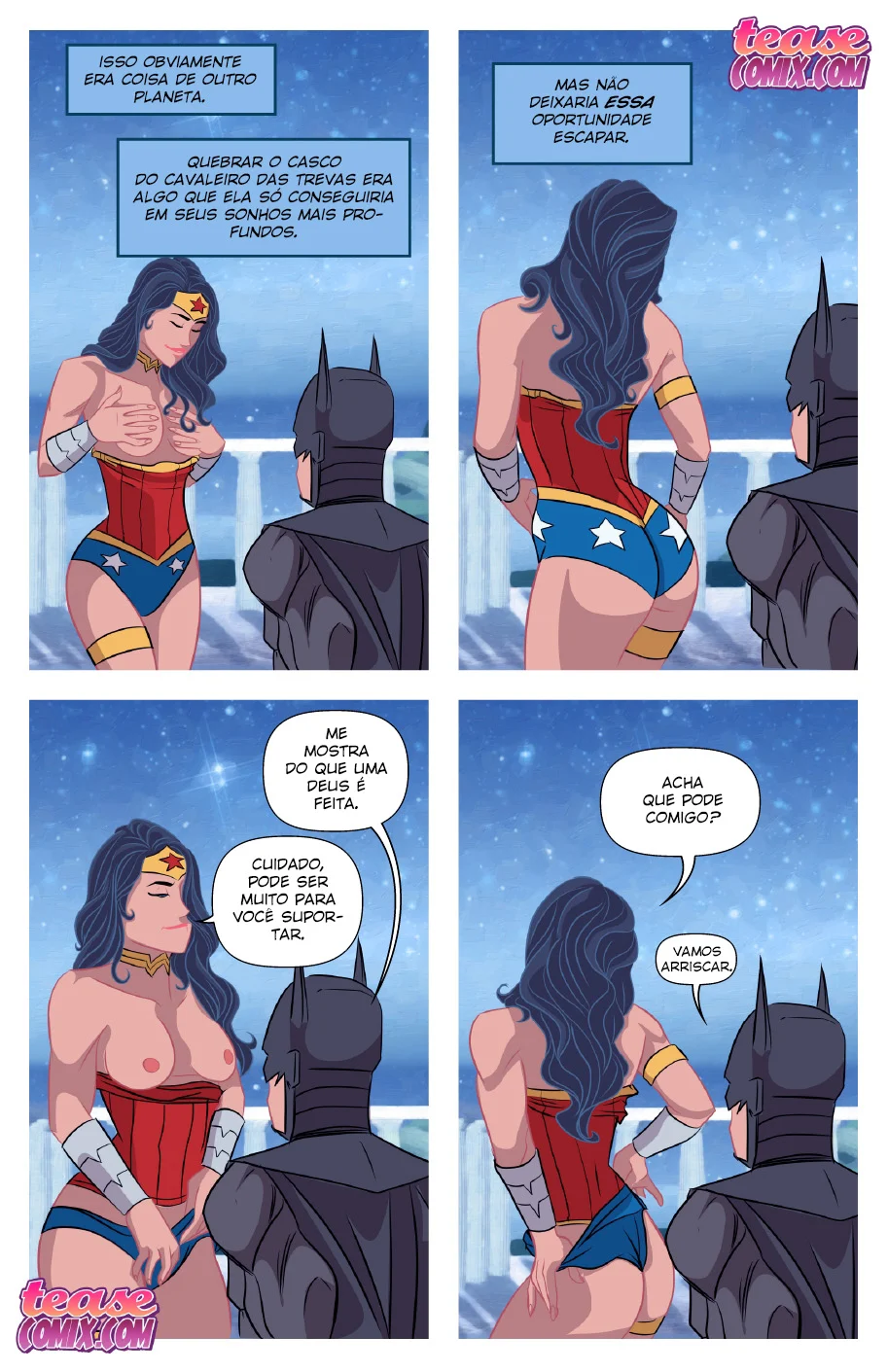 Mulher Maravilha Nua: A Super-Heroína em Cenas Explícitas de Foda