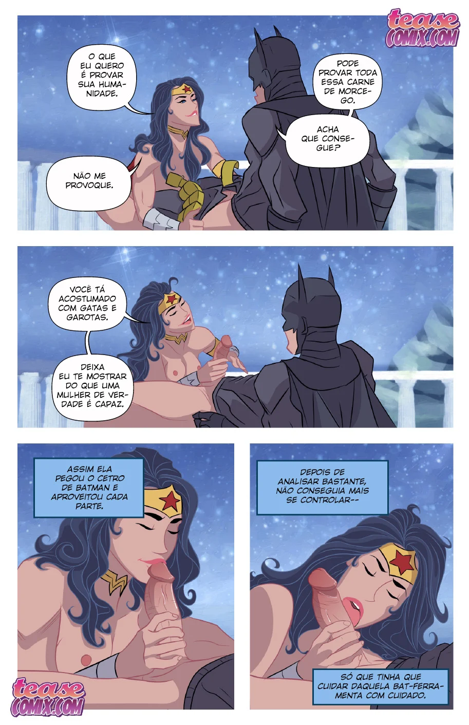 Mulher Maravilha Nua: A Super-Heroína em Cenas Explícitas de Foda