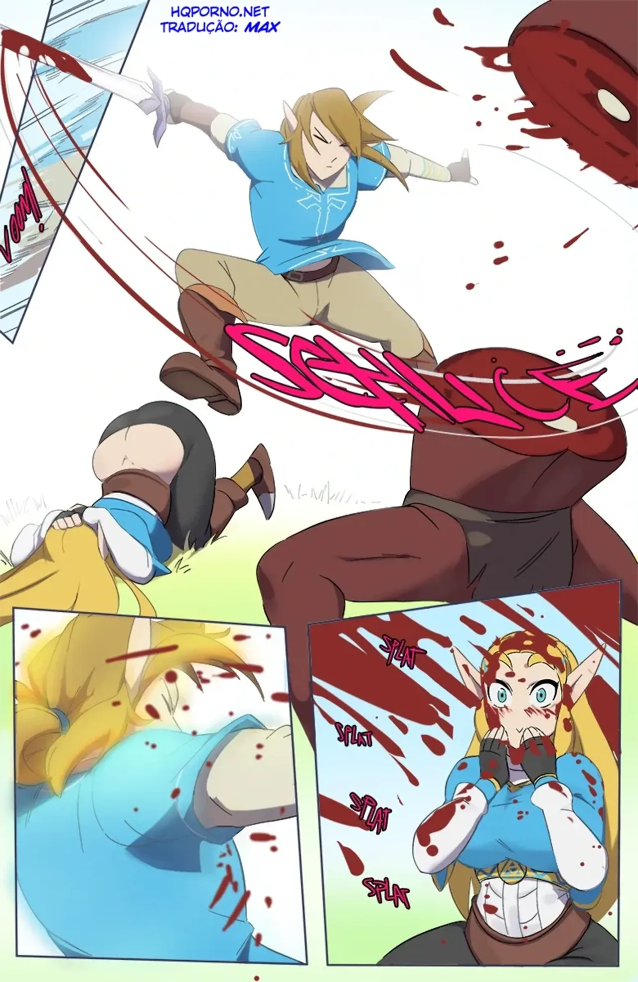 Zelda: Sendo Fodida Como uma Princesa Safada em HQ Explícita