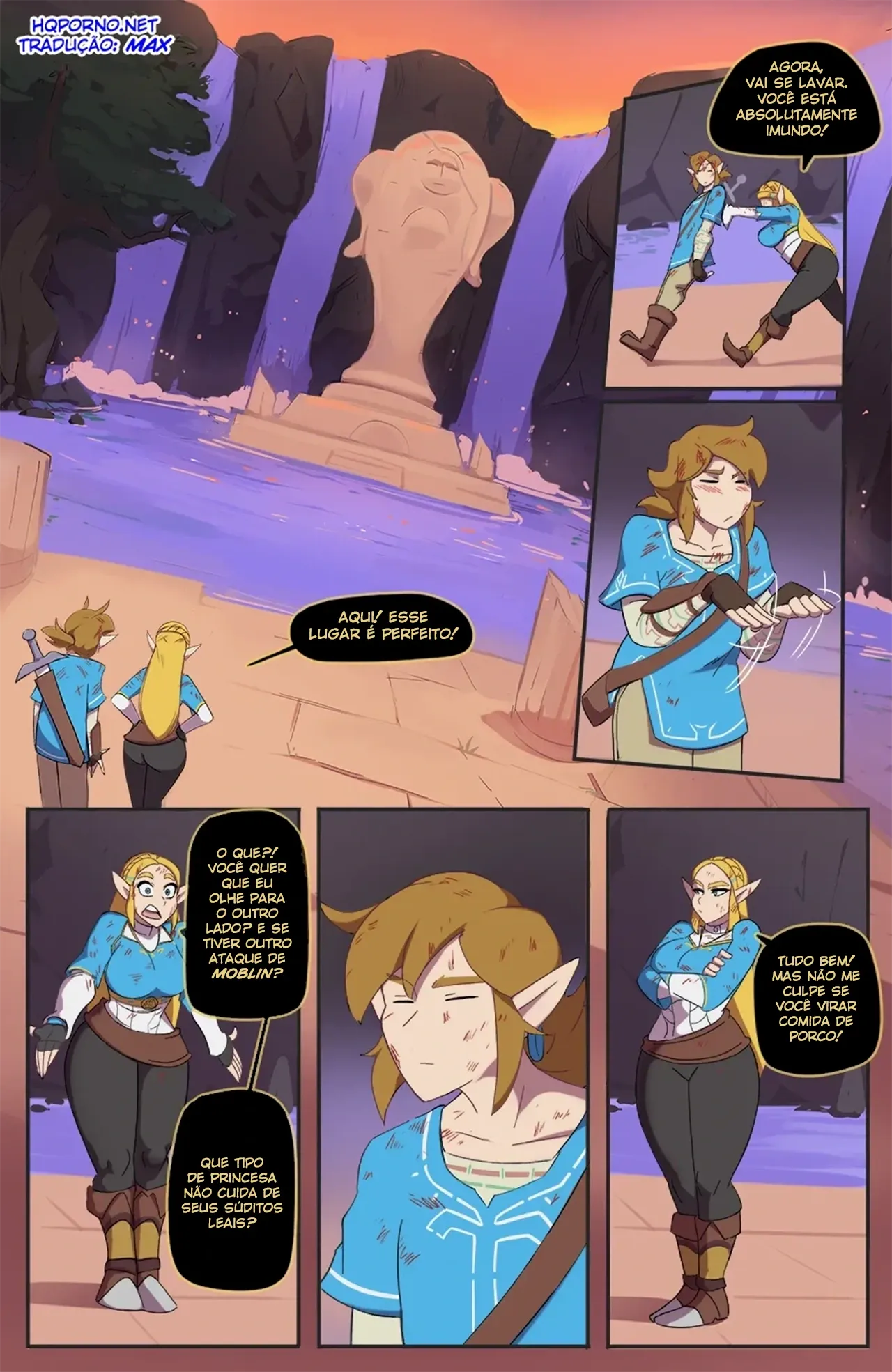 Zelda: Sendo Fodida Como uma Princesa Safada em HQ Explícita