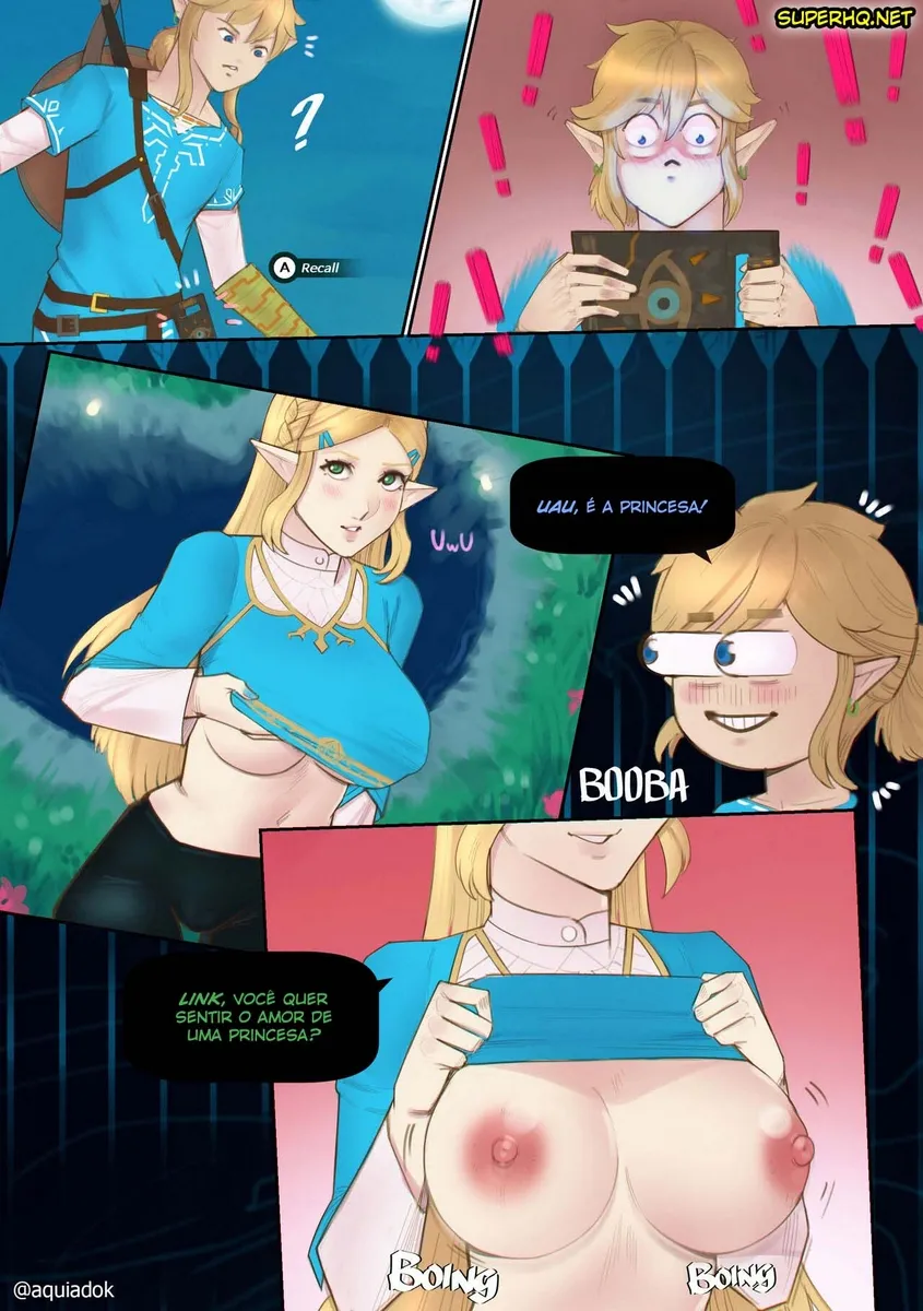 O Link e a Princesa Zelda em Cenas Picantes Explicitas de Perversão