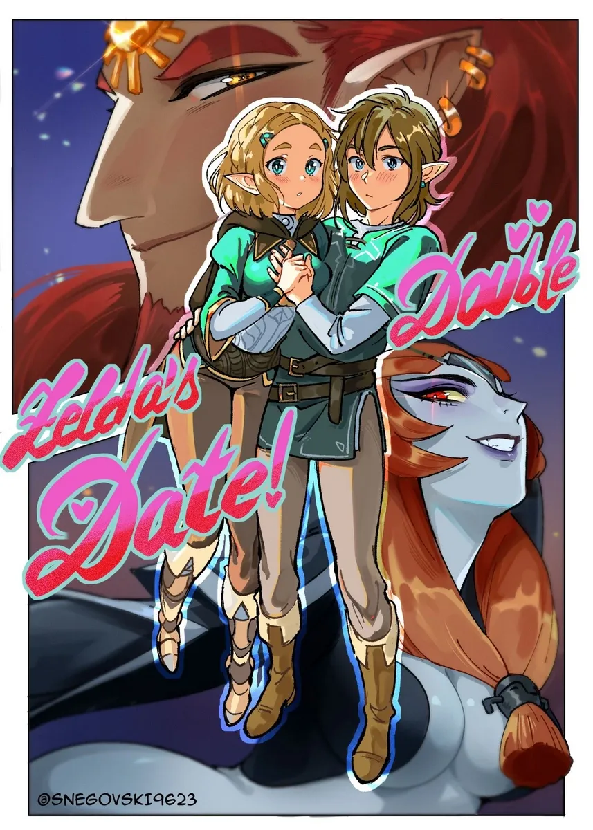 Zelda em uma Foda Tripla Explícita - HQ Erótica com Cenas Picantes