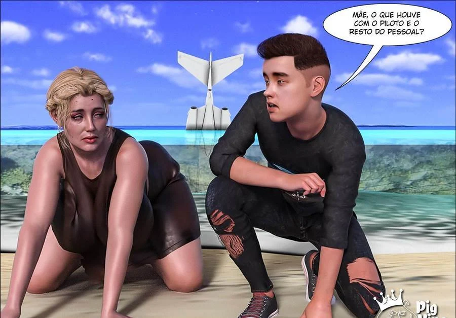 Orgias Proibidas: Família Submissa do Porco Real em HQ Erótica Hardcore