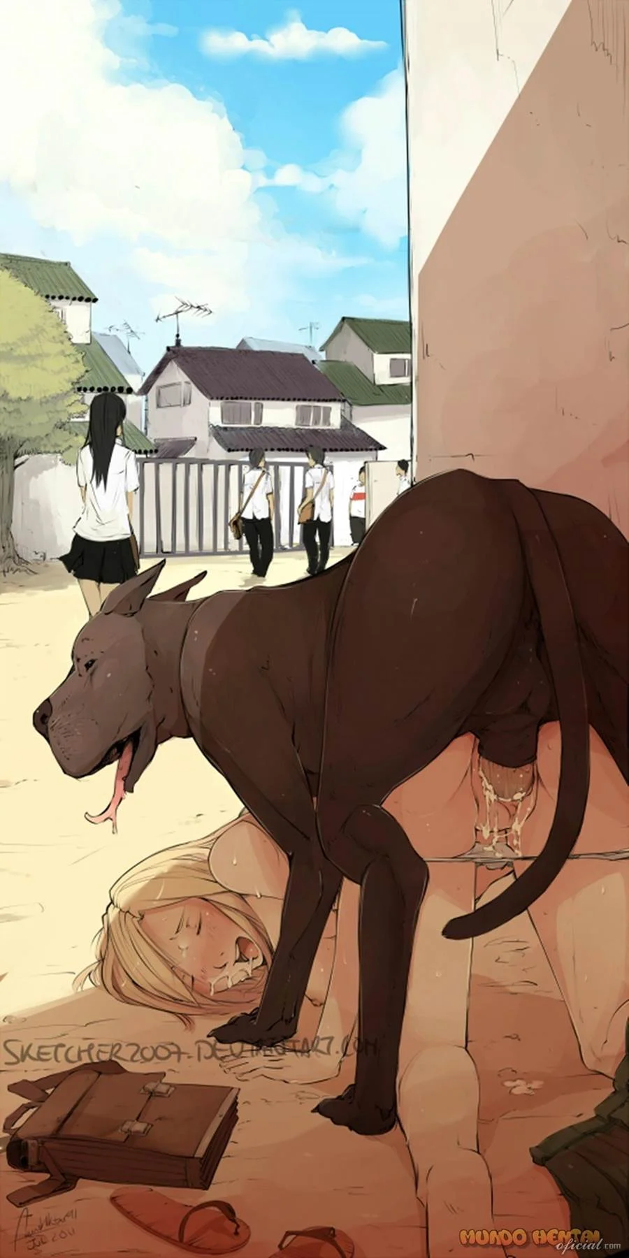 Zoofilia Explícita: Ninfetas Submissas em Ações Perversas de Hentai