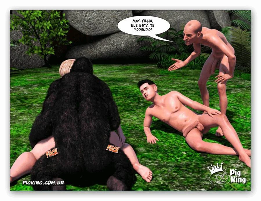 Inferno Proibido: Família em Orgia 3D Desenfreada