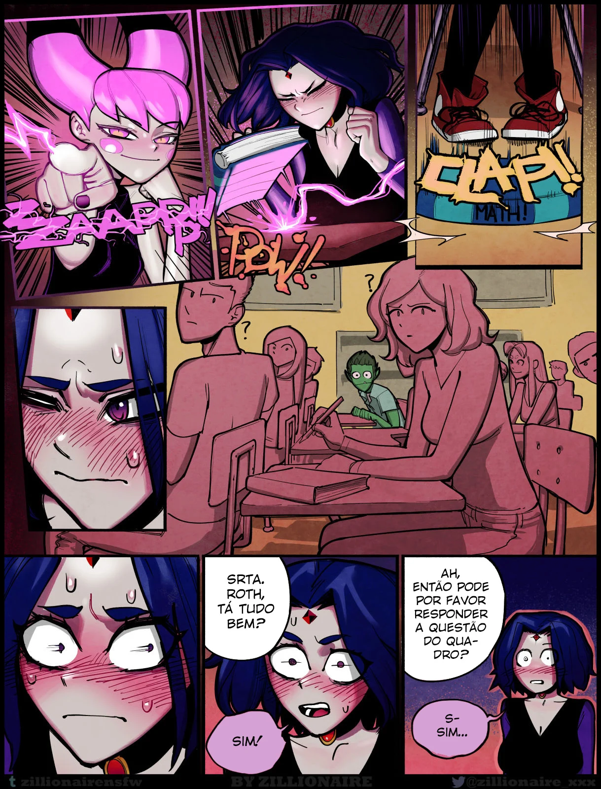 Mutante Dominando Ravena com Poderoso Sexo Explícito - HQ Erótica dos Jovens Titãs