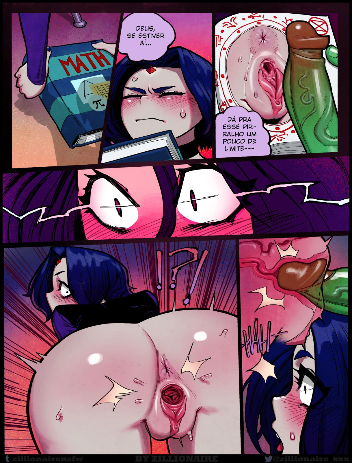 Mutante Dominando Ravena com Poderoso Sexo Explícito - HQ Erótica dos Jovens Titãs