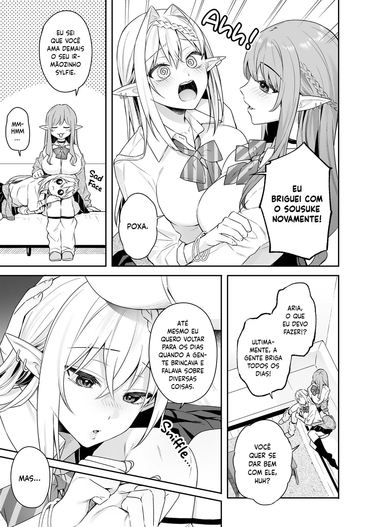 Rola e Buceta em Conflito: Sousuke e Sylfie em Hentai HQ Brasileiro