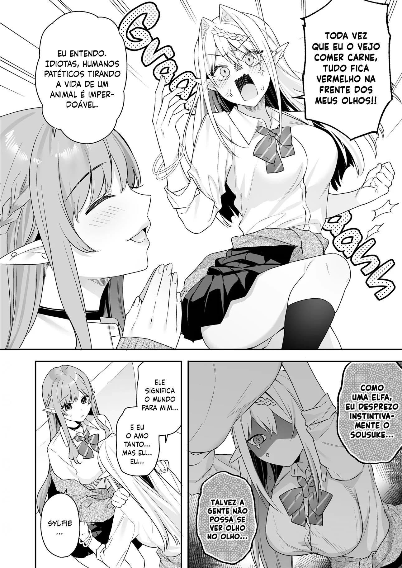 Rola e Buceta em Conflito: Sousuke e Sylfie em Hentai HQ Brasileiro