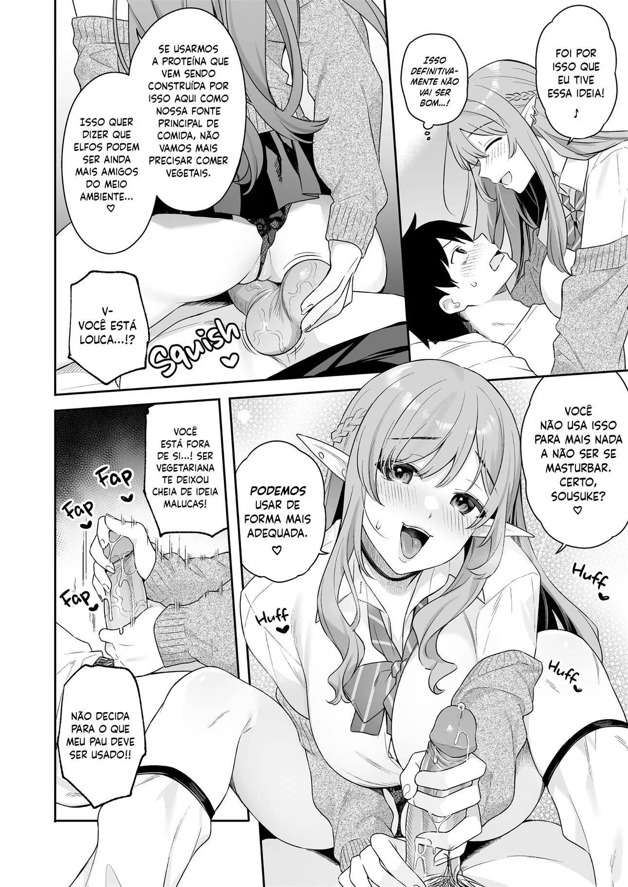 Rola e Buceta em Conflito: Sousuke e Sylfie em Hentai HQ Brasileiro