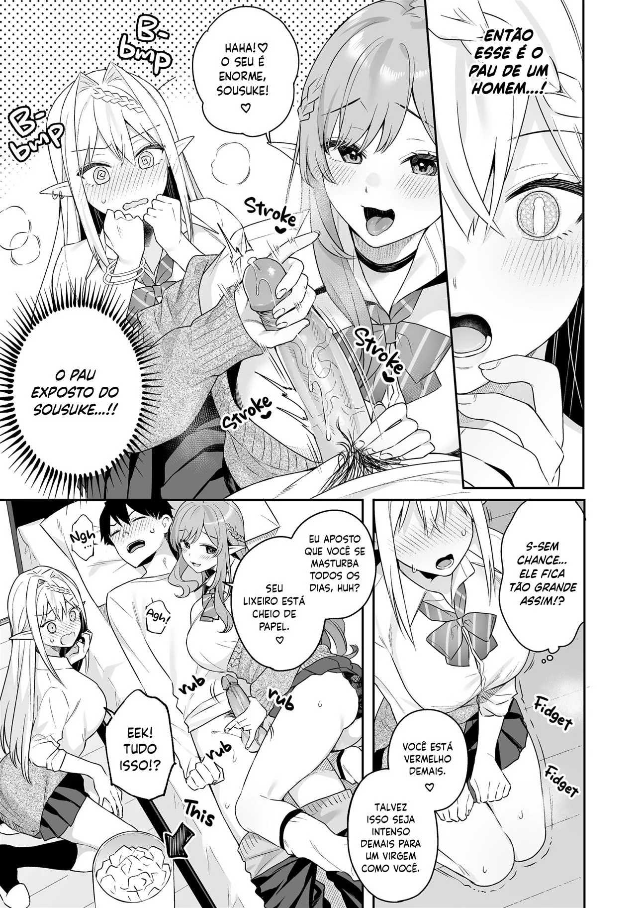 Rola e Buceta em Conflito: Sousuke e Sylfie em Hentai HQ Brasileiro