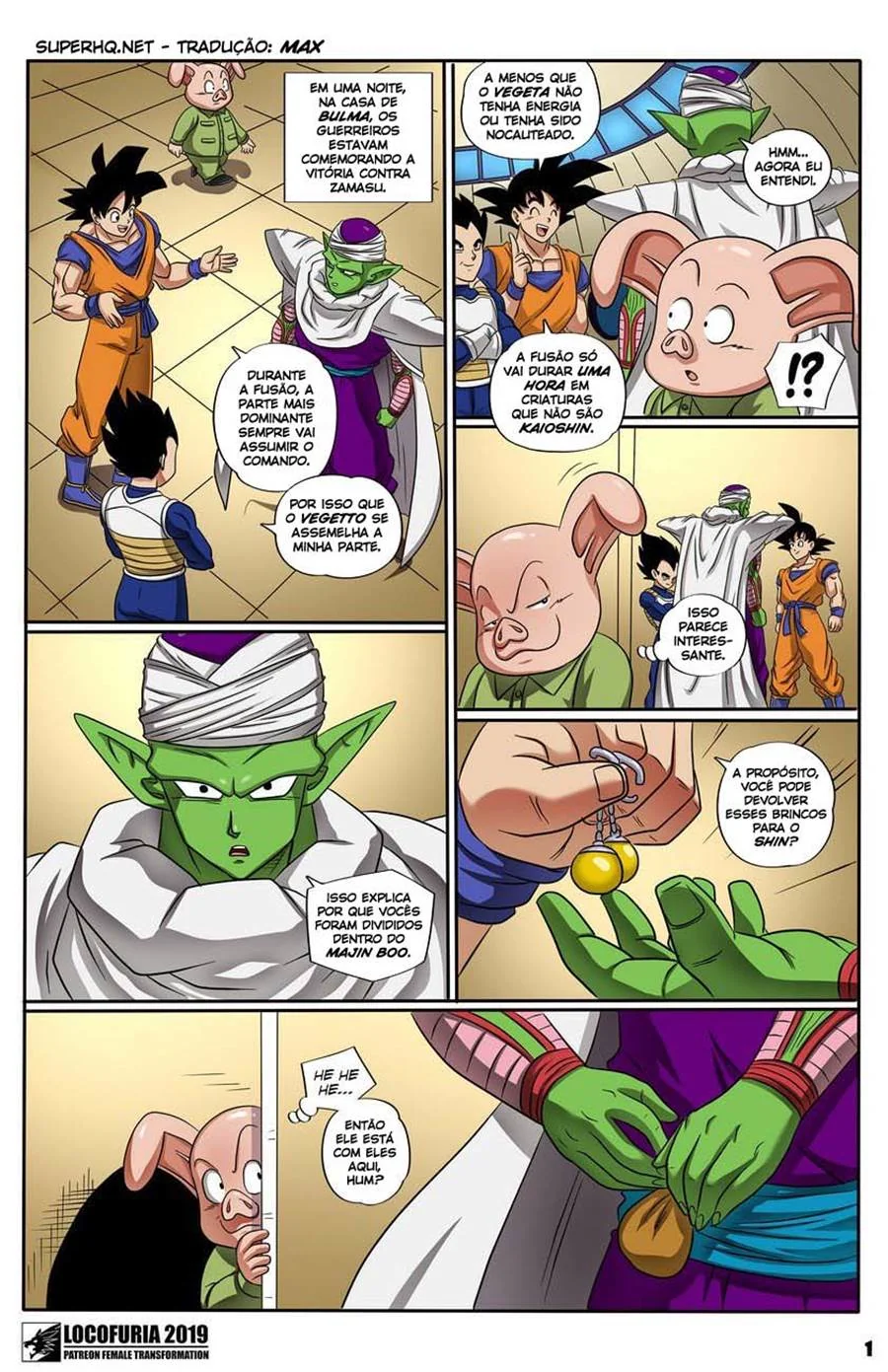 Potara Fusions – Oolong usa os Brincos da Putaria na Bulma Gostosa