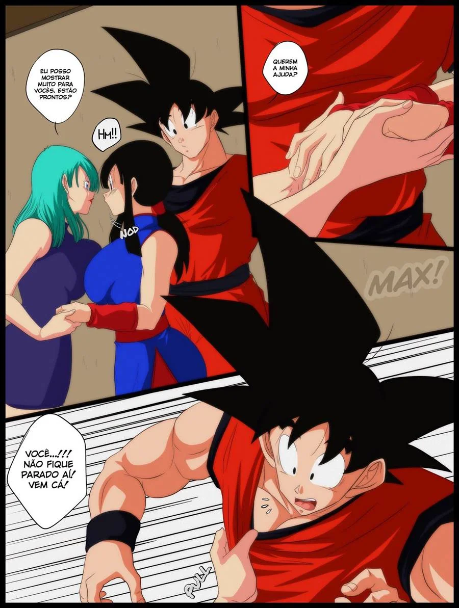 Aulas Picantes da Bulma: Goku e Chichi Entram na Putaria