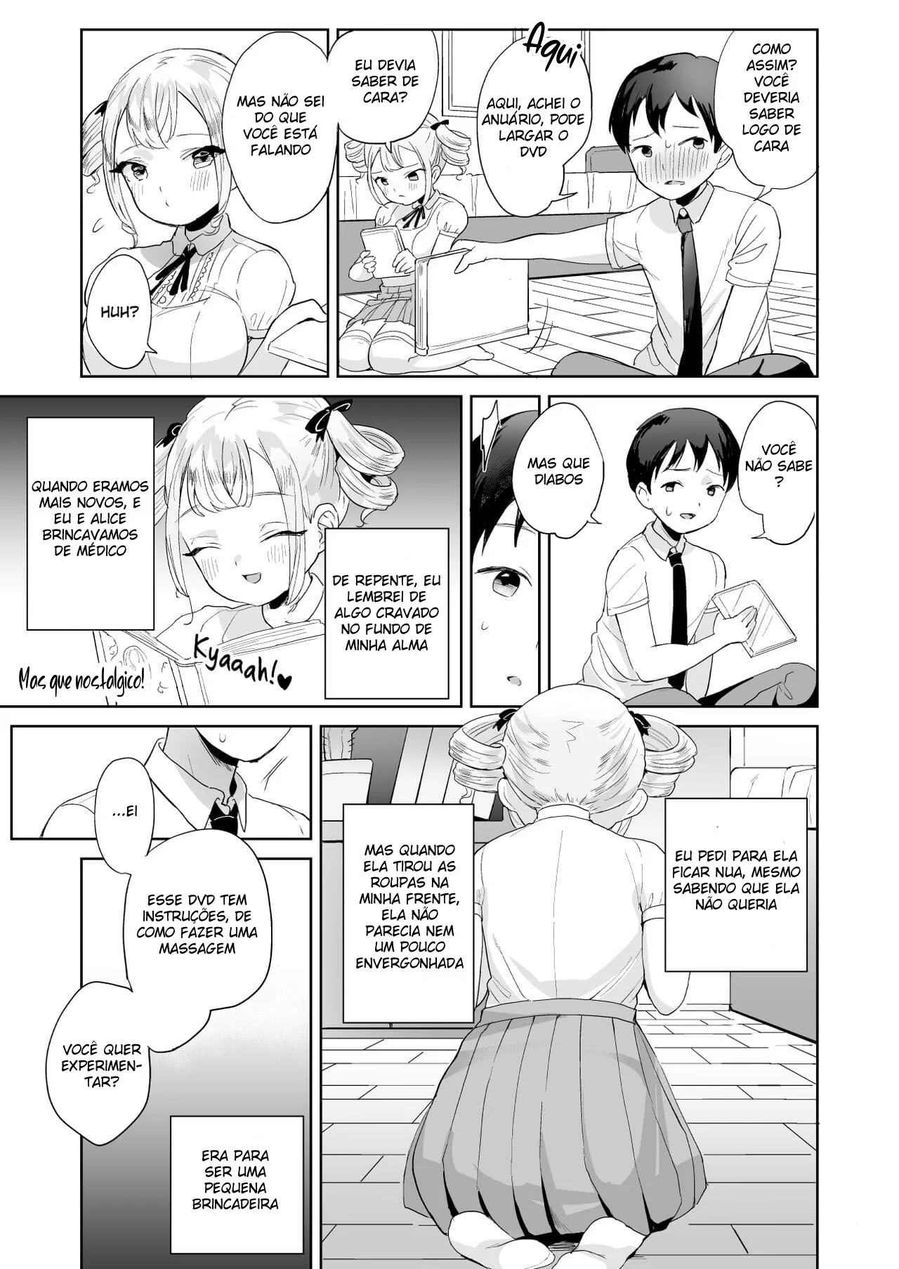 Alice e seu professor: A piranha curiosa” em hentai HQ
