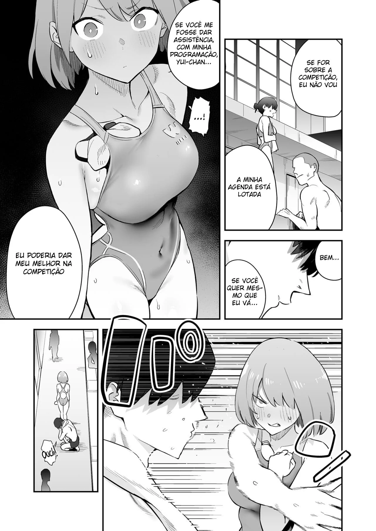 Seduzindo o Nadador na Piscina – Yui-chan e a Piroca do Okabe-senpai em Hentai HQ Brasileiro