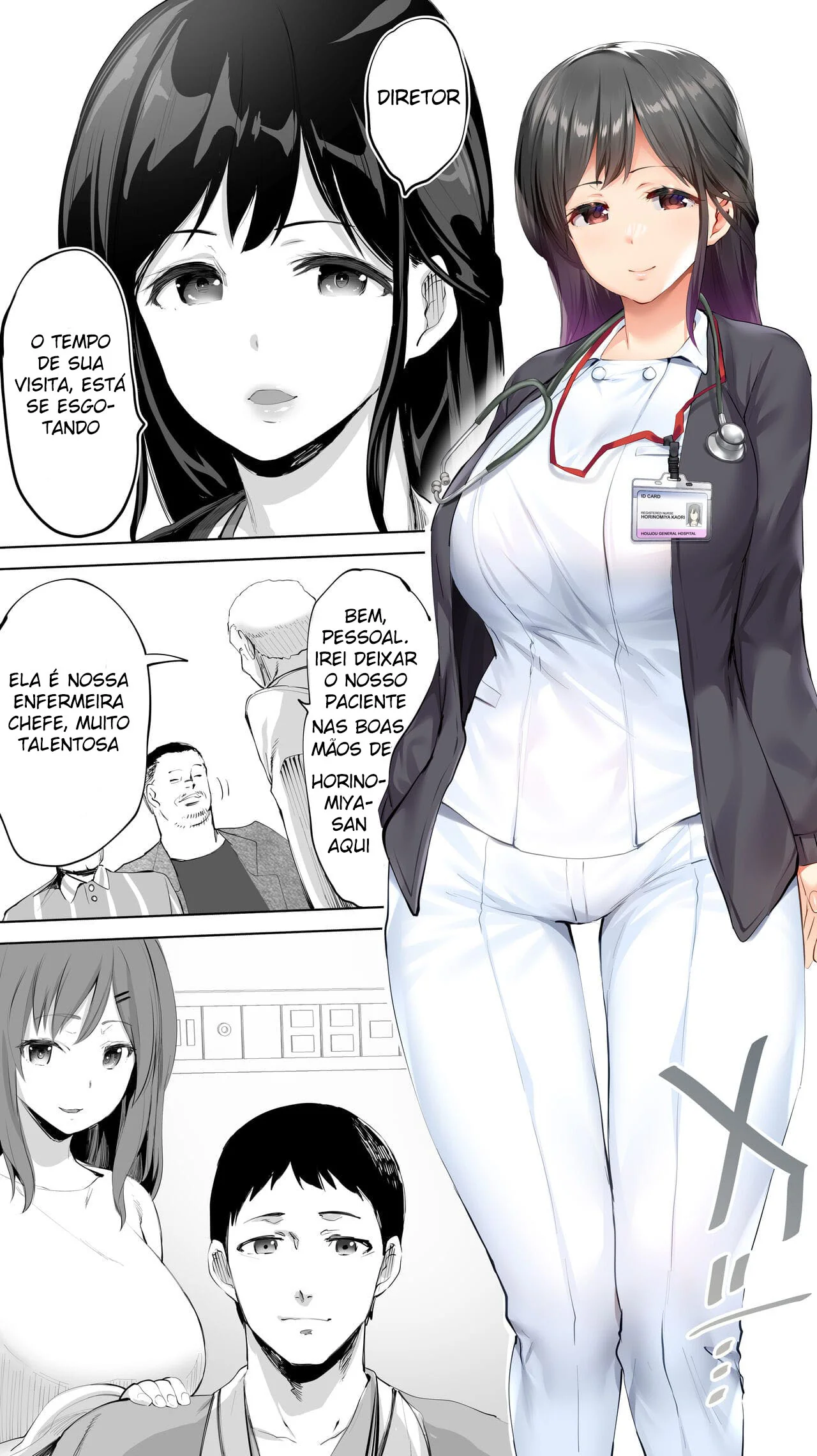A Enfermeira Piranha e a Piroca do Paciente em Hentai HQ Brasileiro