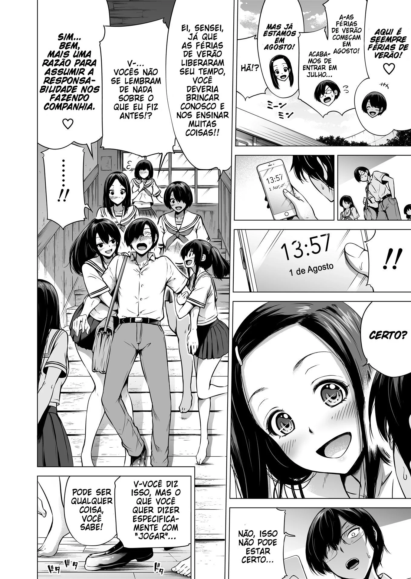 Marido corno flagra esposa safada no celeiro em hentai HQ brasileiro