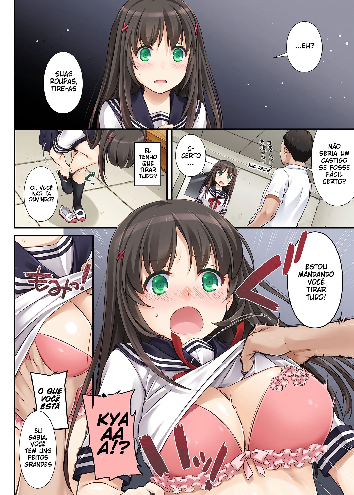 Pirata novato é iniciado na putaria com os Piratas Shark em Hentai HQ Brasileiro!