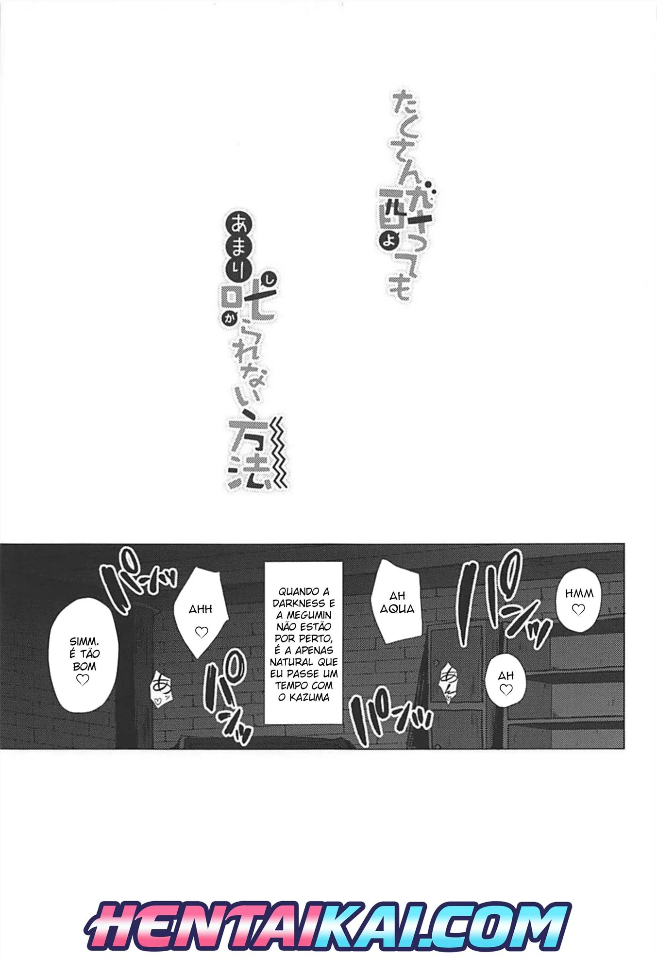 Aqua e Kazuma em Suruba Secreta
