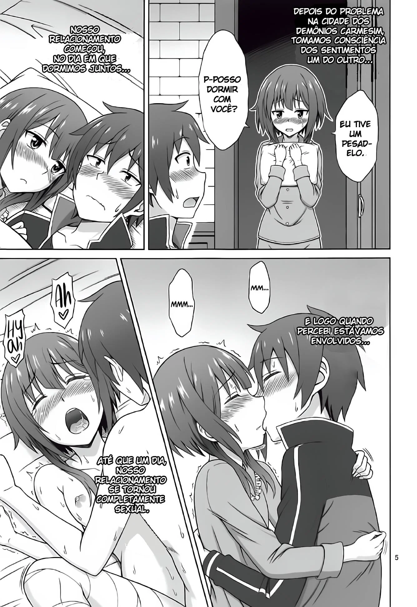 Aqua Bêbada Quer Dar, Mas Kazuma Não Quer Saber