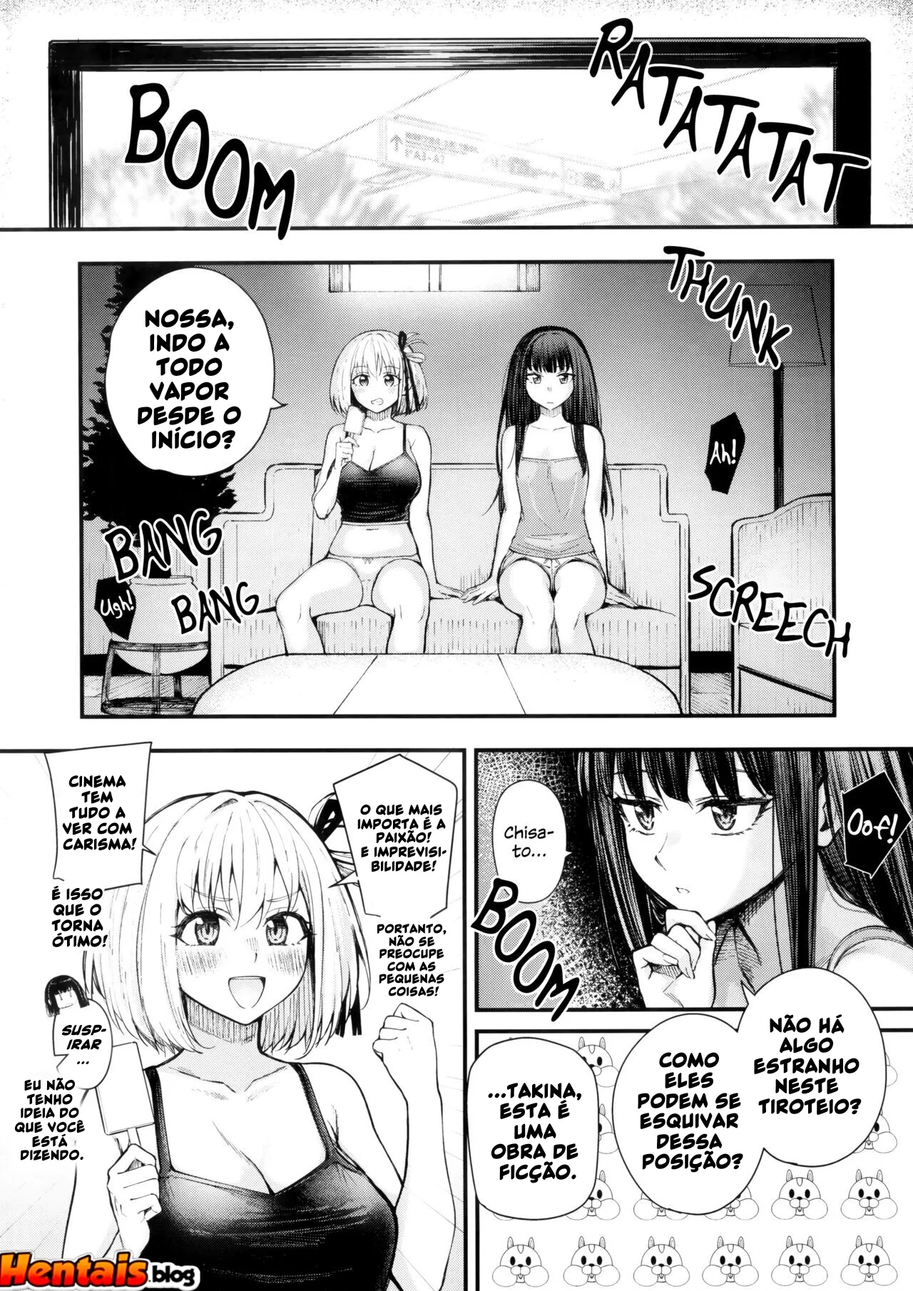 Férias de Piranhas: Amigas safadas se deliciando juntas em Hentai HQ Brasileiro