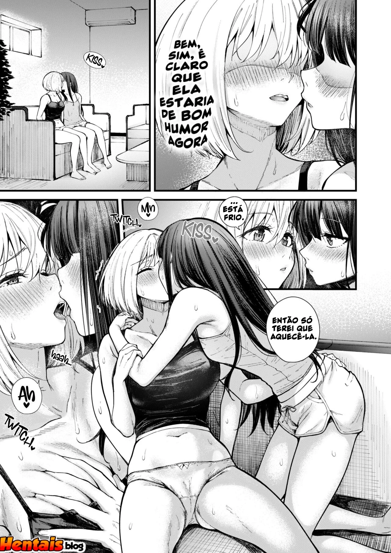 Férias de Piranhas: Amigas safadas se deliciando juntas em Hentai HQ Brasileiro