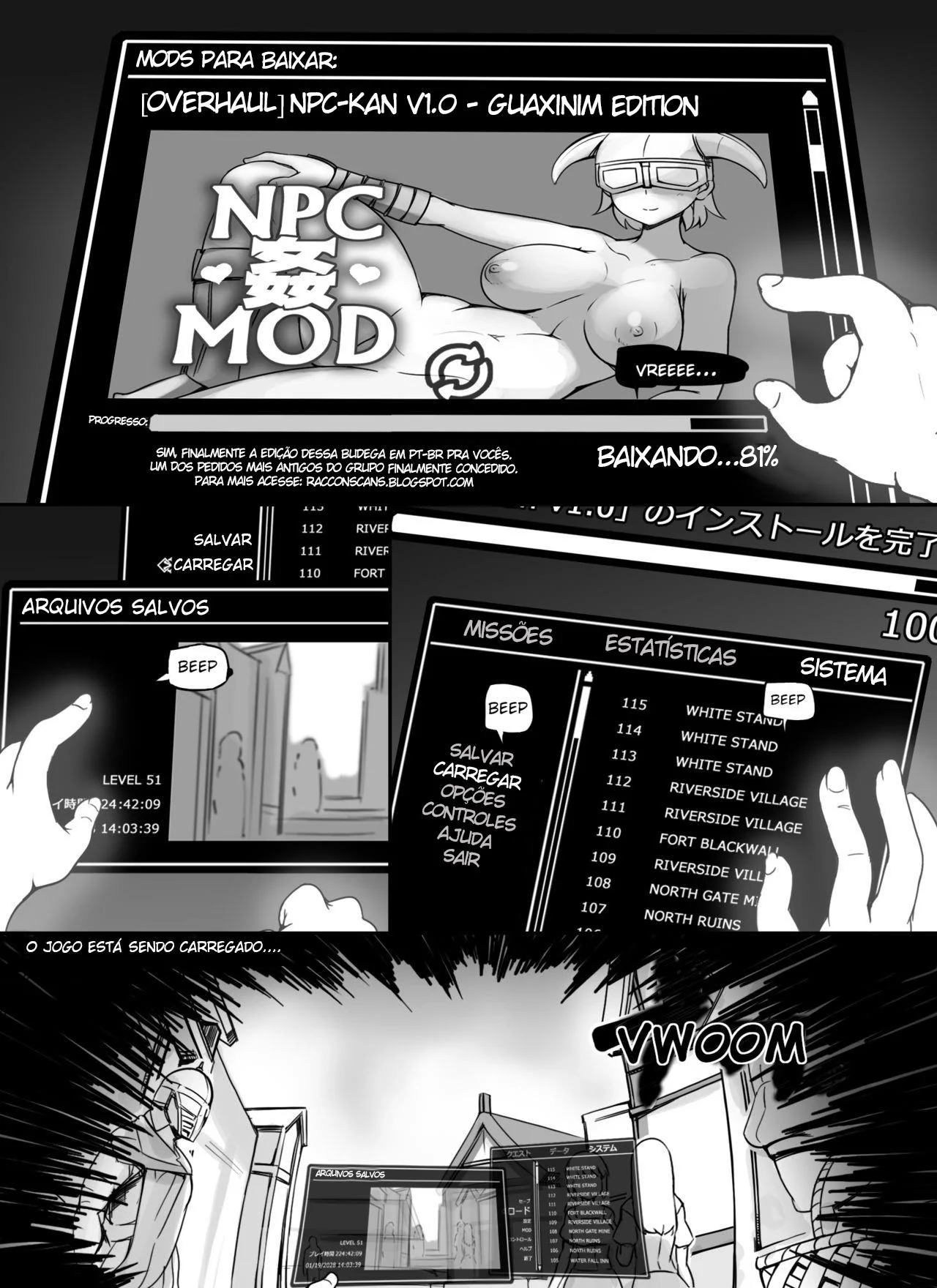 Punheta com Minha Mãe: Hentai HQ Brasileiro