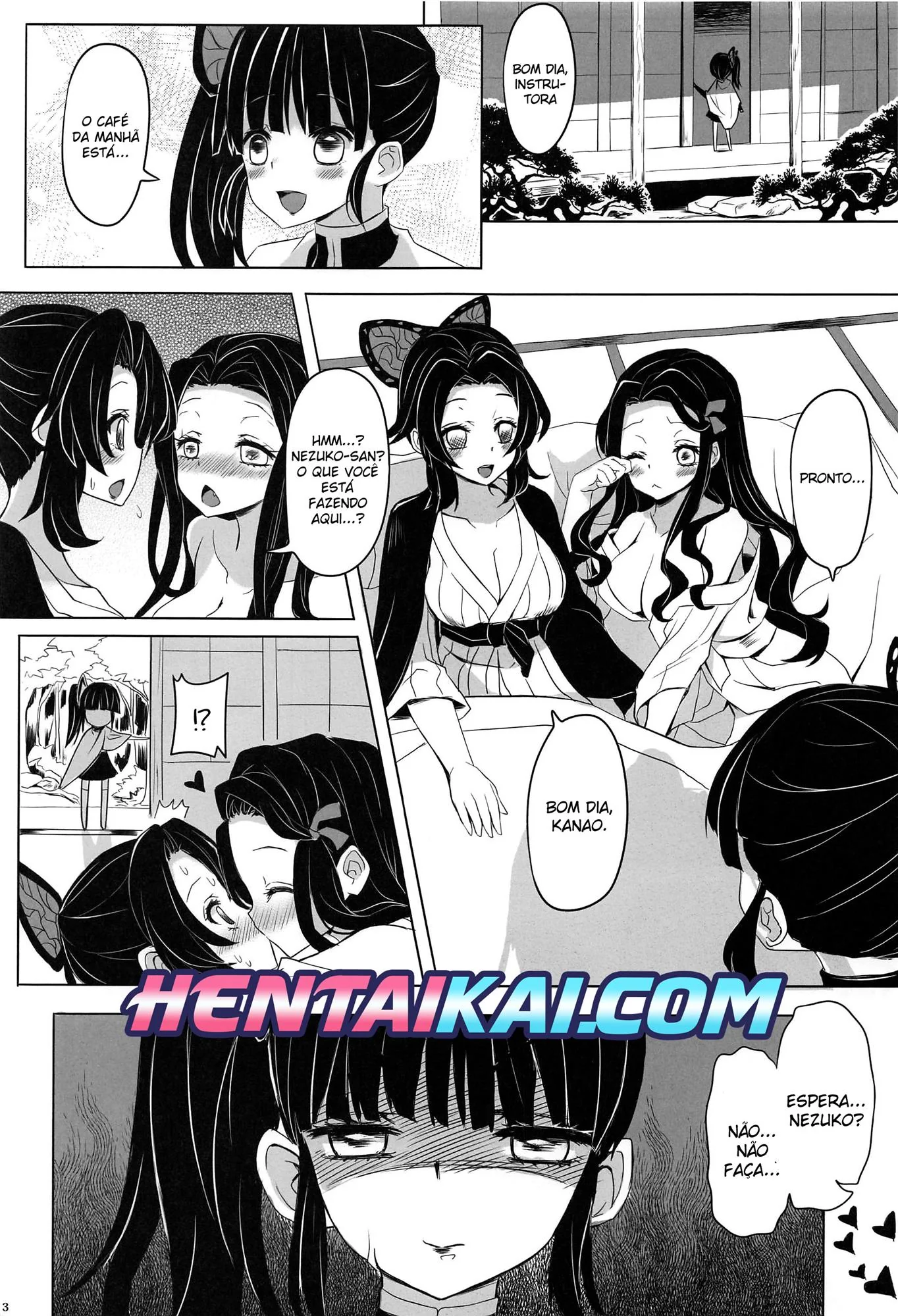 Nezuko Esfomeada por Buceta no sexo lésbico