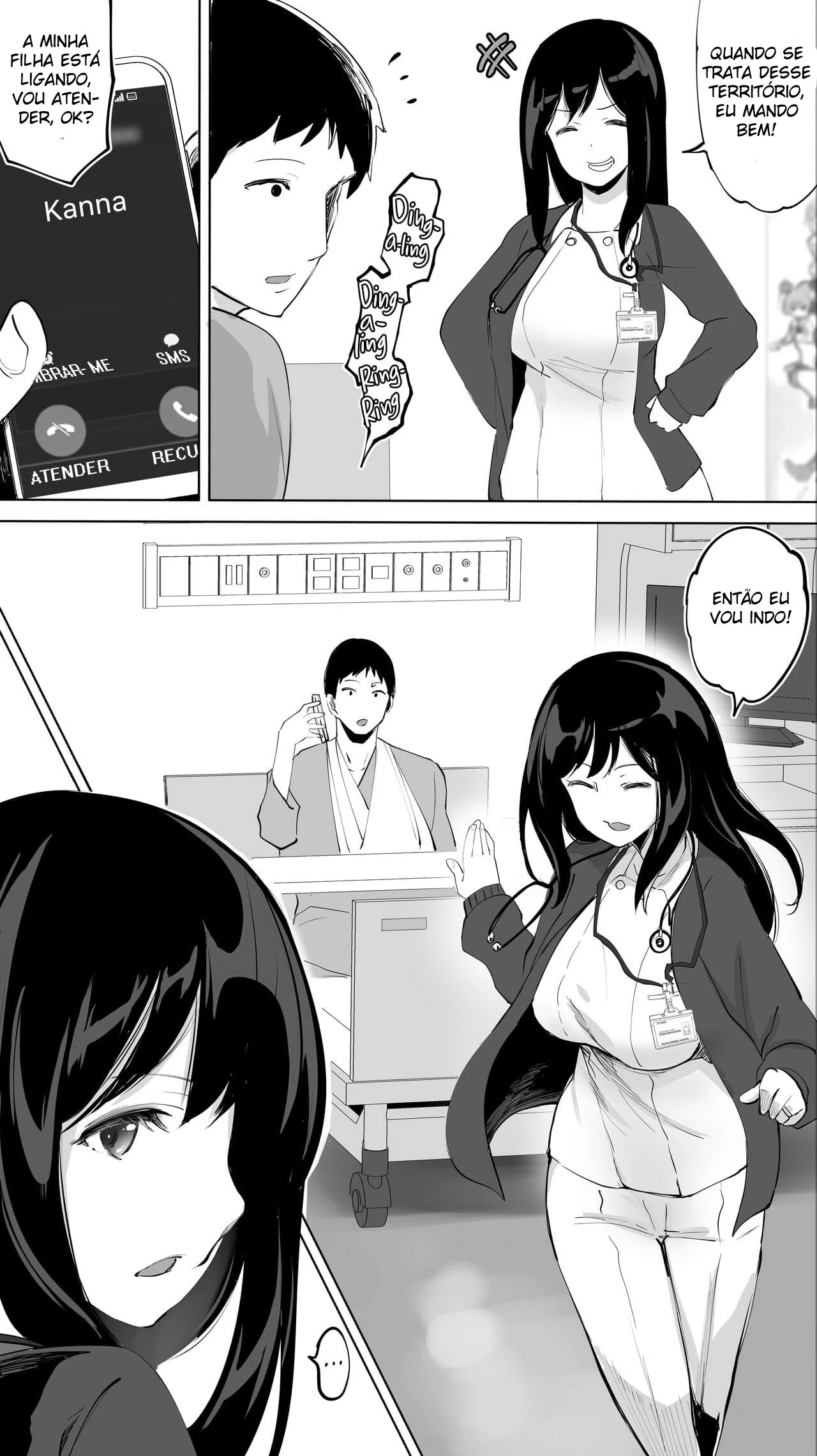 A Enfermeira Piranha e a Piroca do Paciente em Hentai HQ Brasileiro