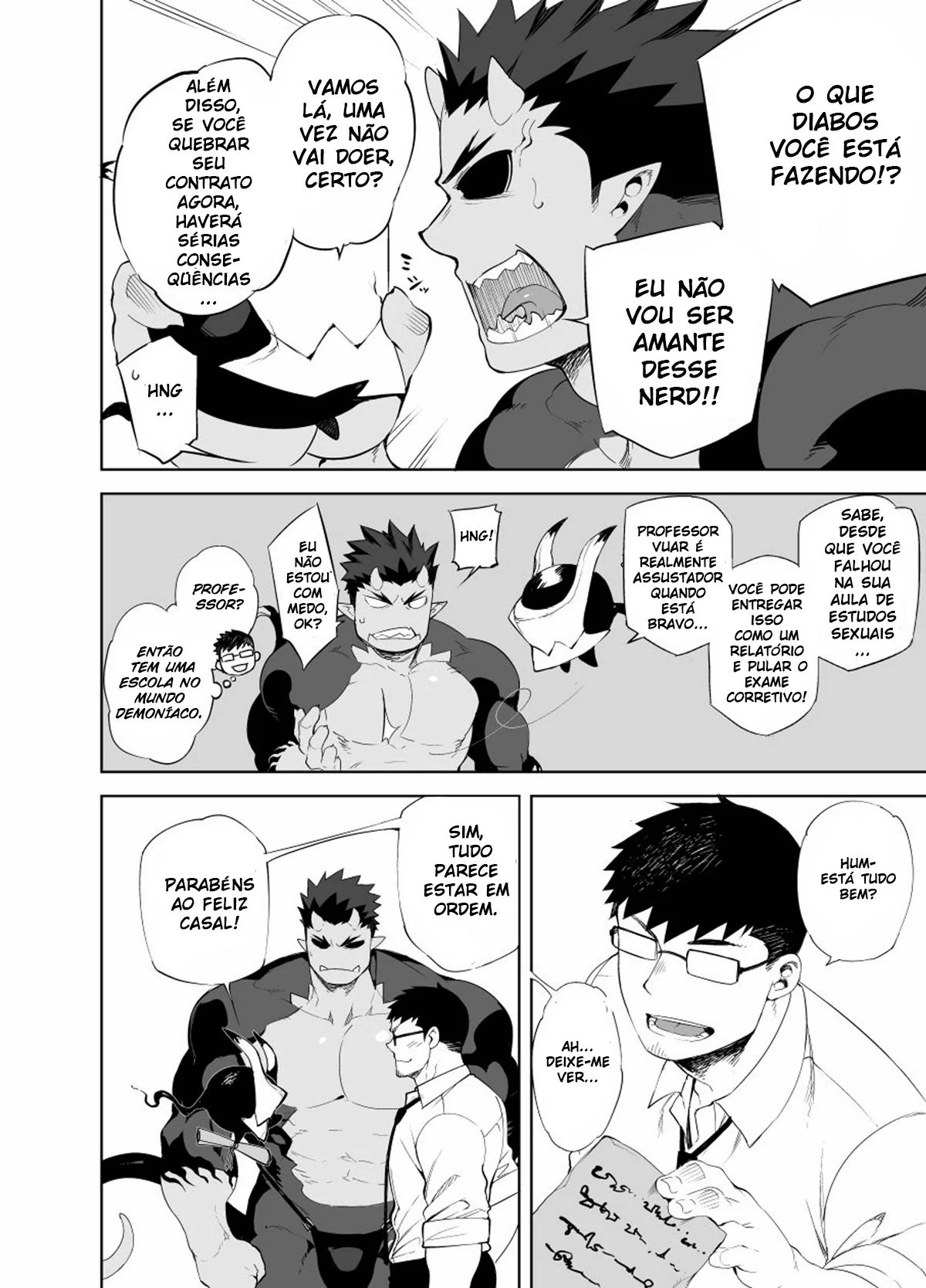 Vigarista do Escritório se Dá Bem com Ferramenta Mágica da Sacanagem em Hentai HQ Brasileiro