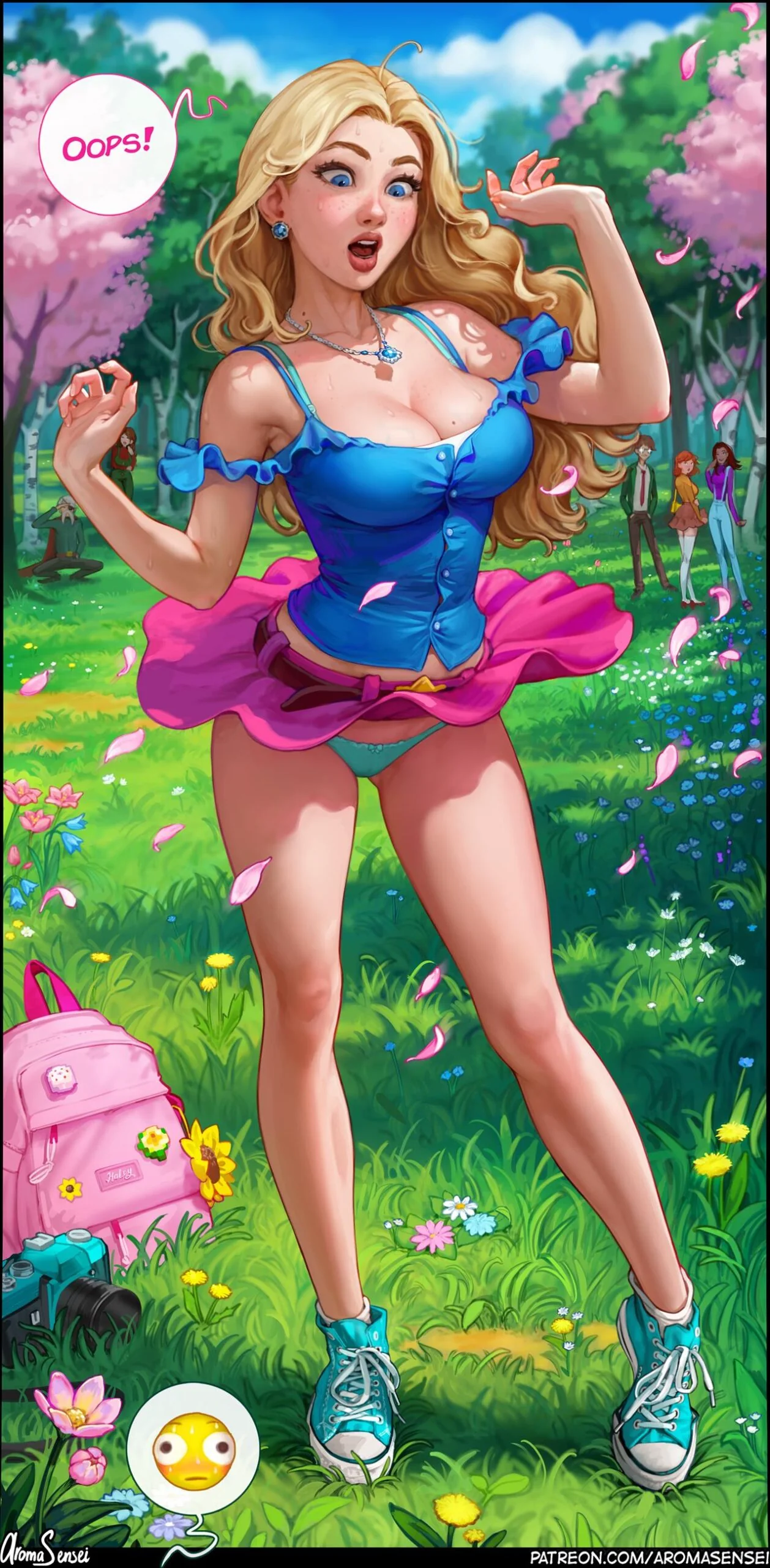 A Dança da Flores: Haley quer agradecer o herói da pica em Hentai HQ Brasileiro