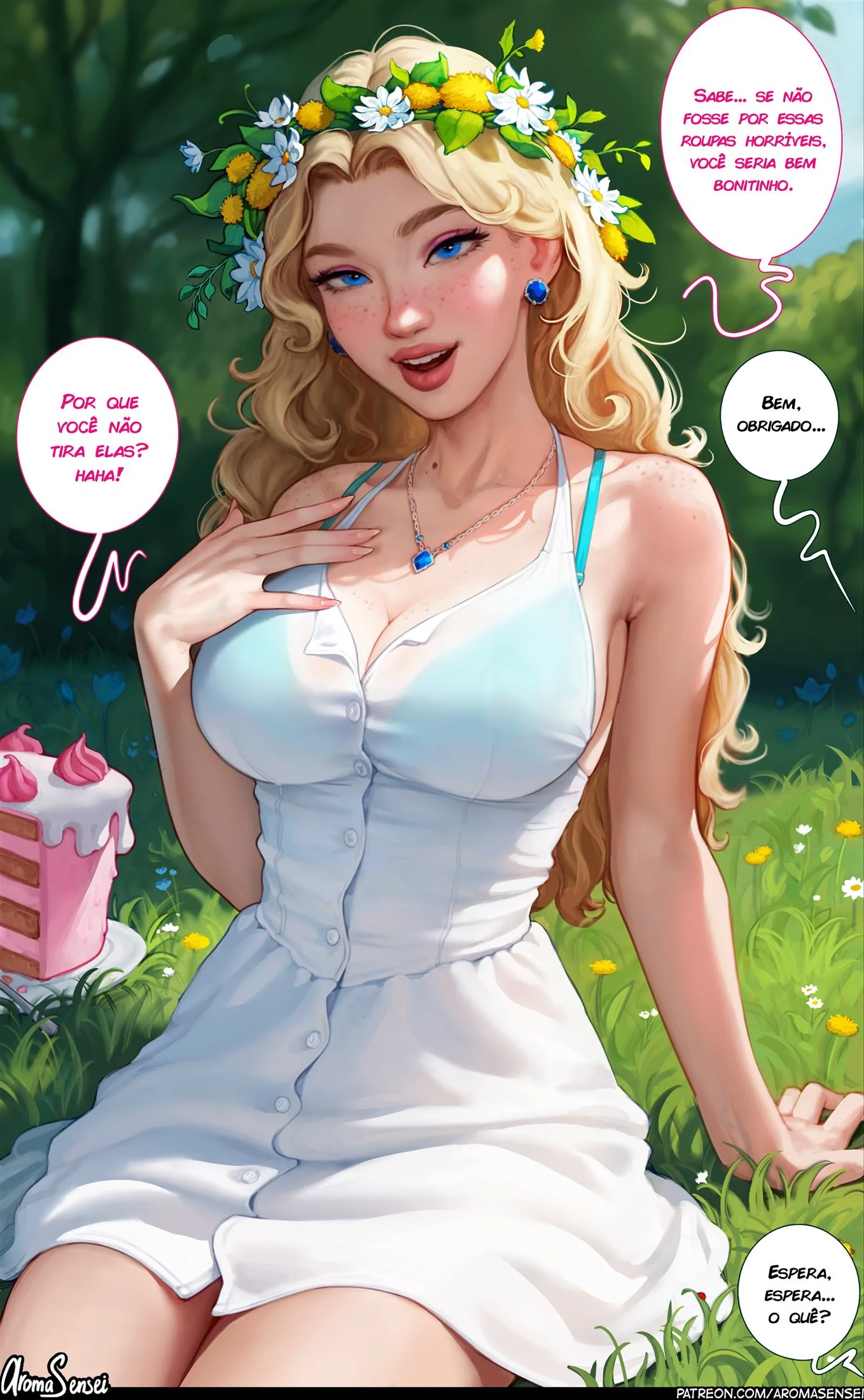 A Dança da Flores: Haley quer agradecer o herói da pica em Hentai HQ Brasileiro