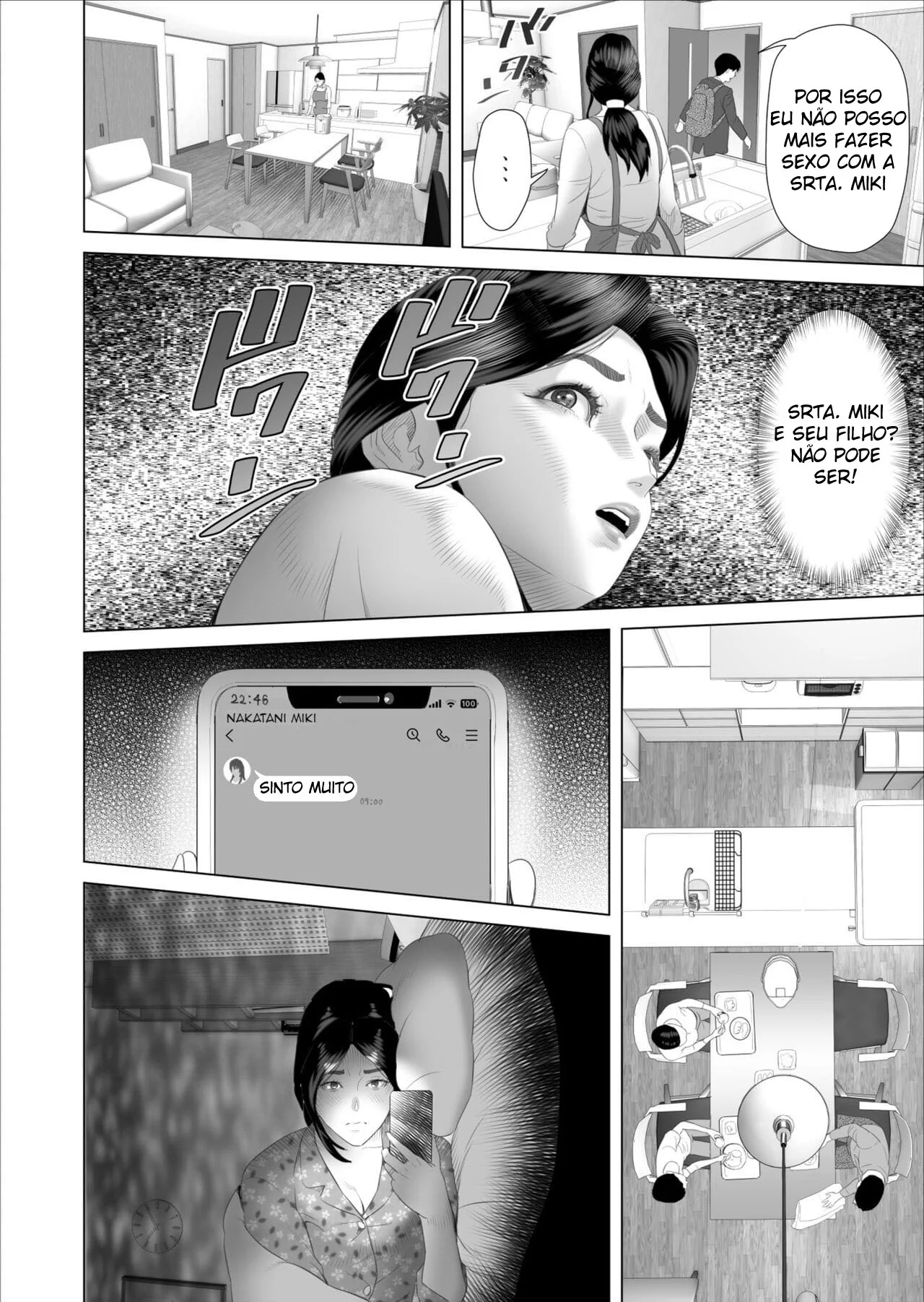 Mãe e filho: Reencontro de pica dura em Hentai HQ Brasileiro