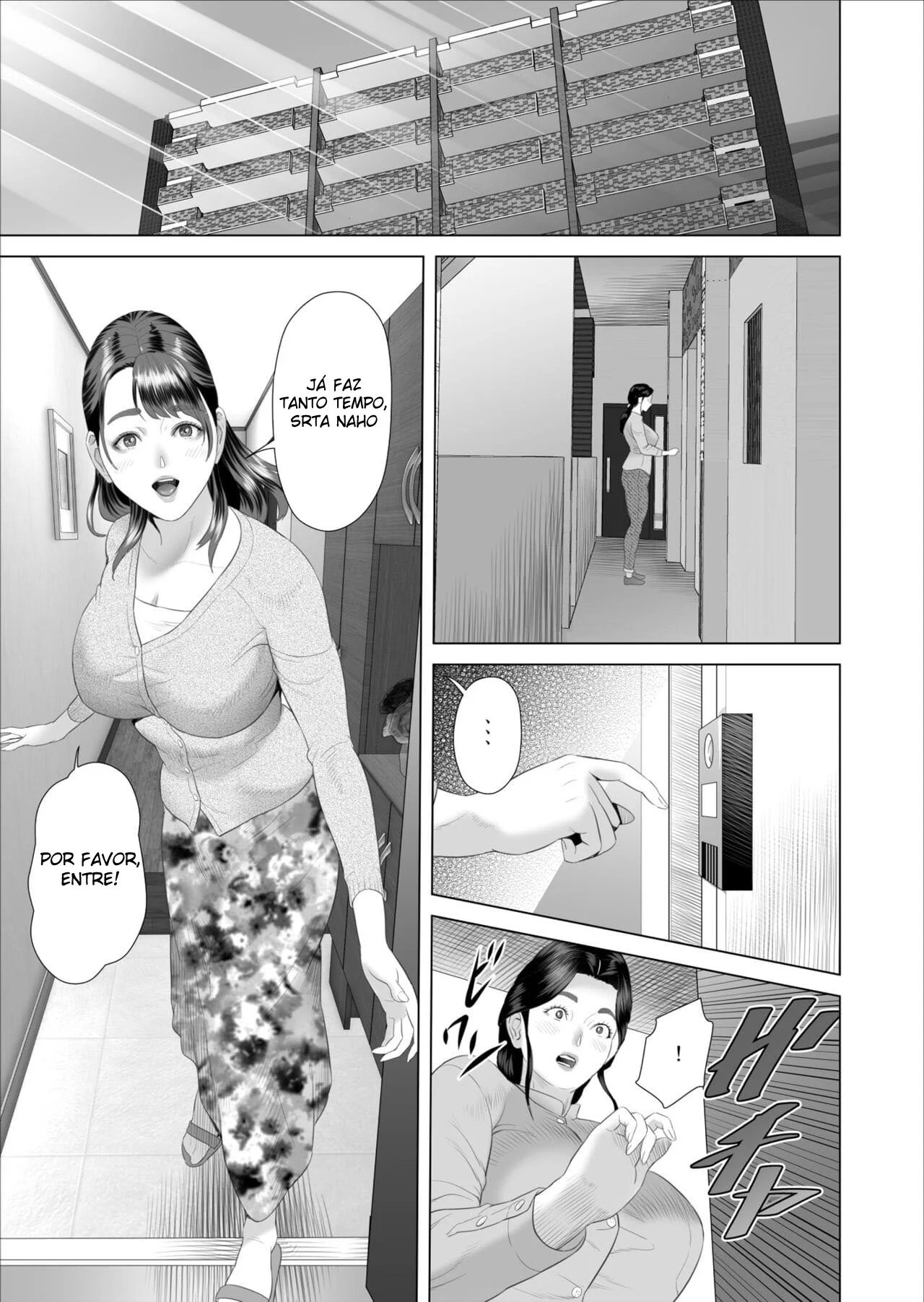 Mãe e filho: Reencontro de pica dura em Hentai HQ Brasileiro
