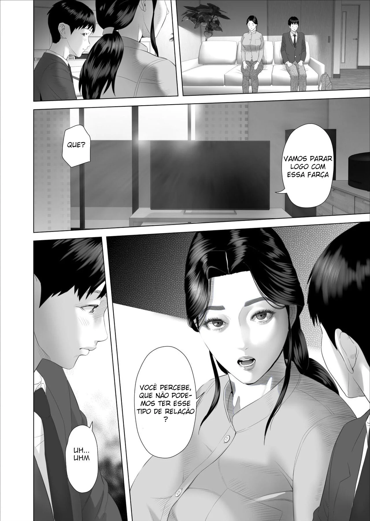 Mãe e filho: Reencontro de pica dura em Hentai HQ Brasileiro