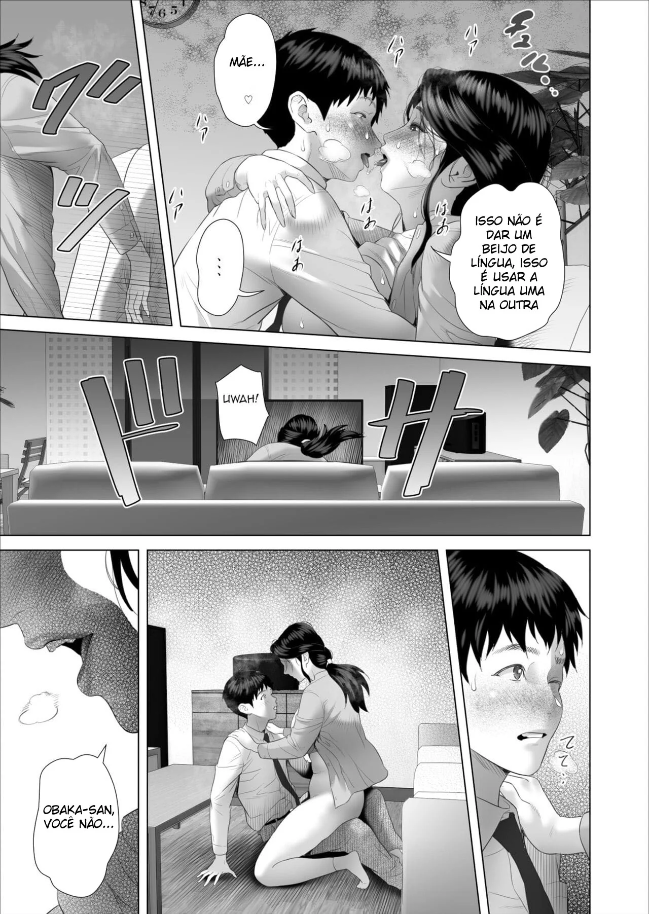 Mãe e filho: Reencontro de pica dura em Hentai HQ Brasileiro