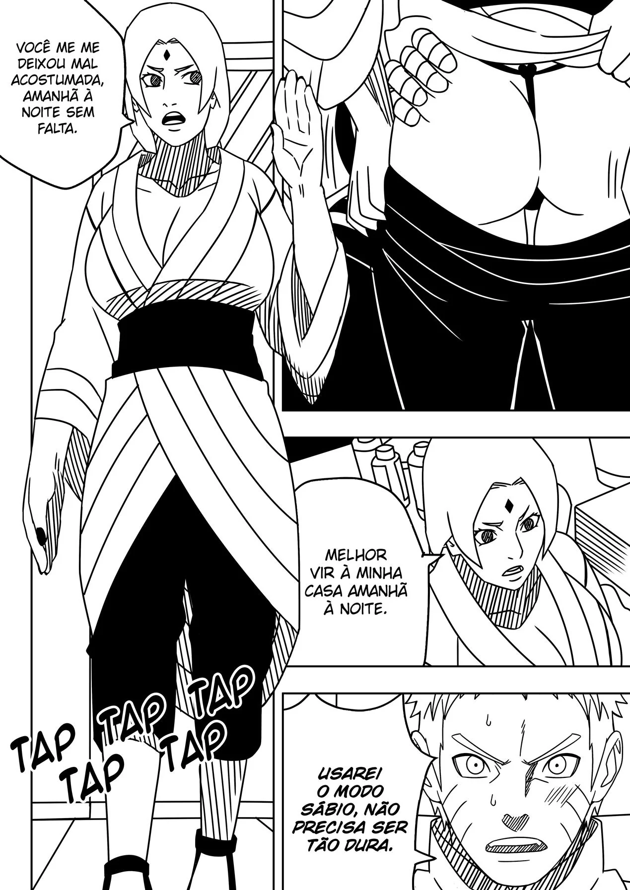 Naruto Pagando suas Dívidas com Tsunade: Quadrinho de Hentai HQ Brasileiro