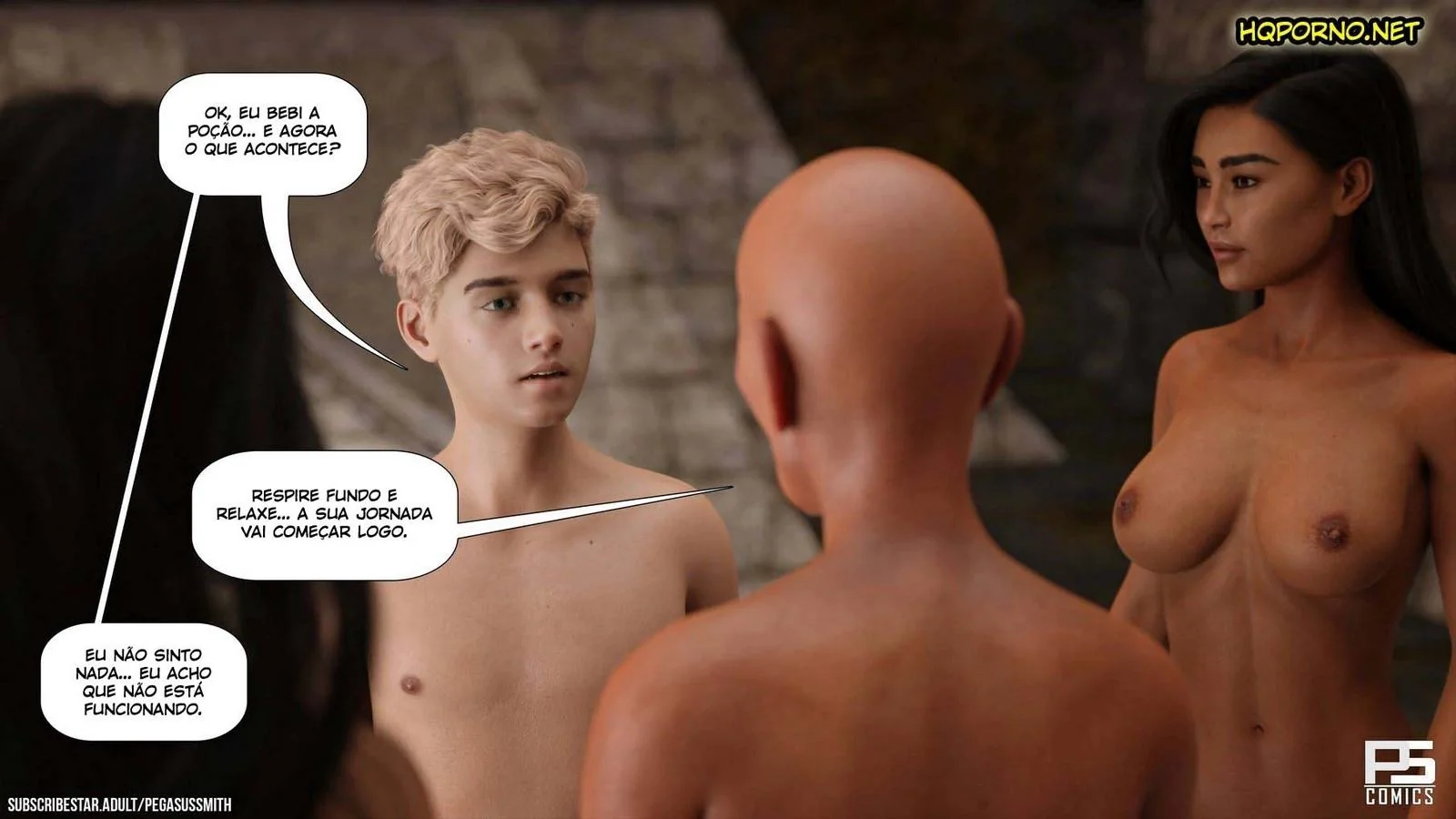Dylan e as Piranhas Camilla e Emily no Poder do Mestre da Ilha ” – Hentai HQ