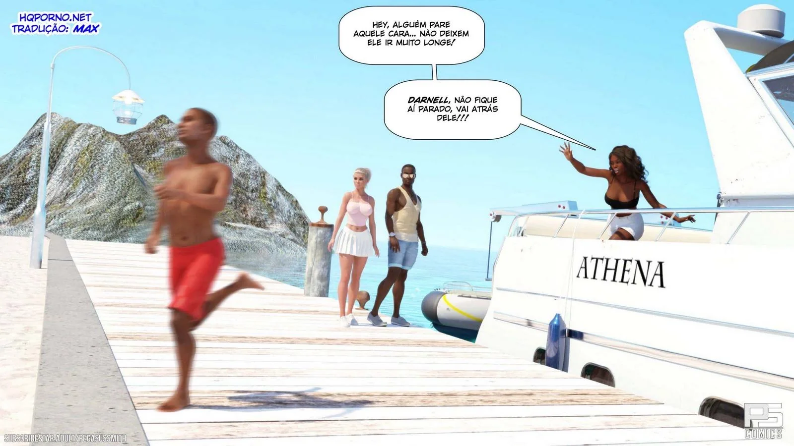 Nudist Resort: Kelly se aproveita da putaria e mostra o que é uma verdadeira piranha em Hentai HQ Brasileiro!