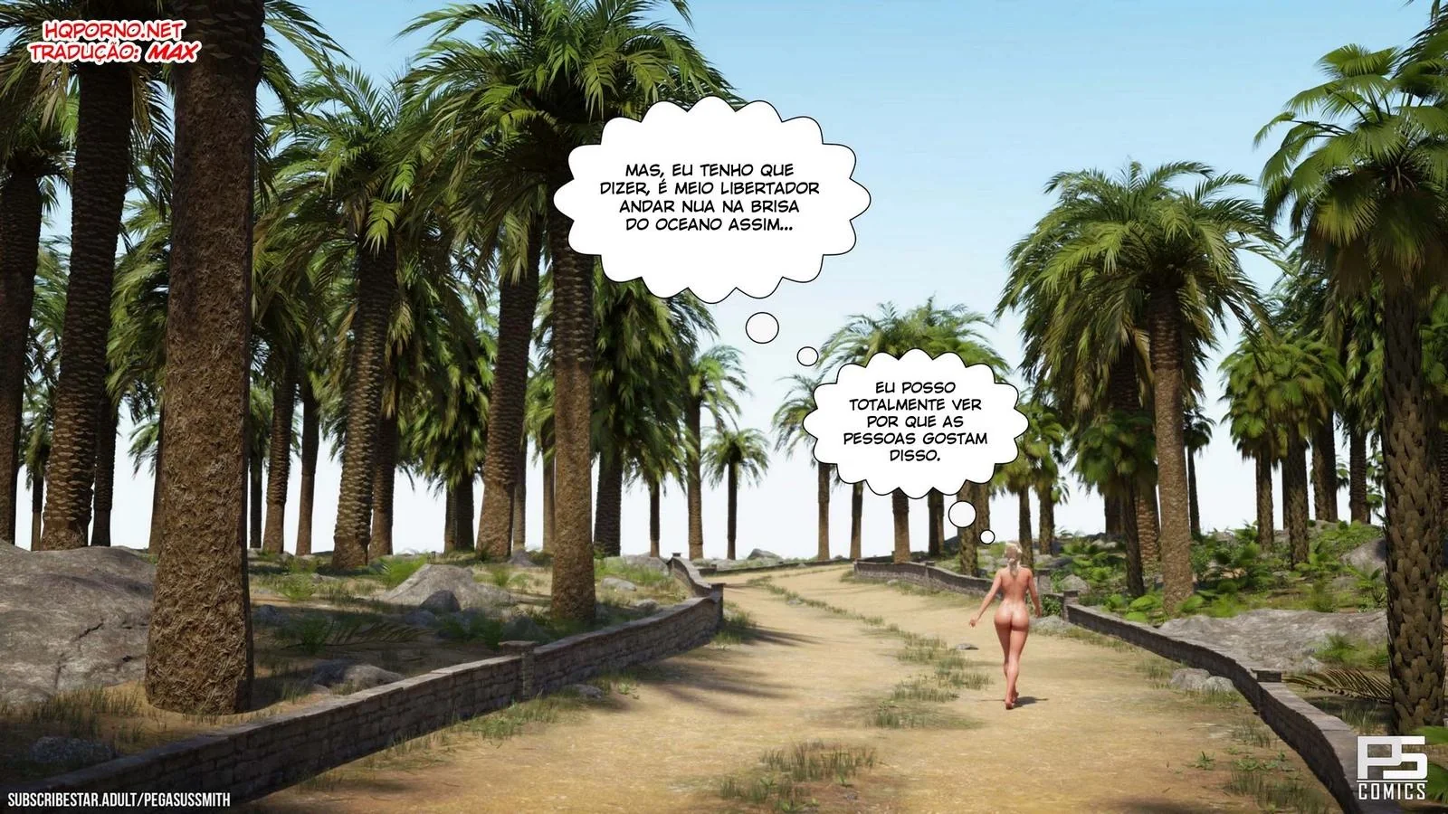 Nudist Resort: Kelly se aproveita da putaria e mostra o que é uma verdadeira piranha em Hentai HQ Brasileiro!