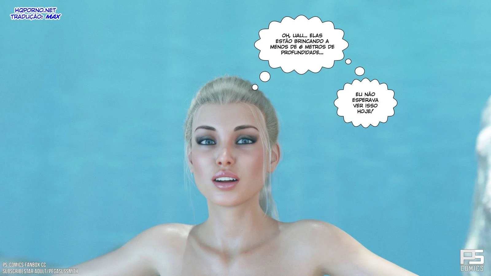 Kelly e a Ilha da Sacanagem – Aventuras ousadas em um Resort de Nudismo! Em Hentai HQ Brasileiro
