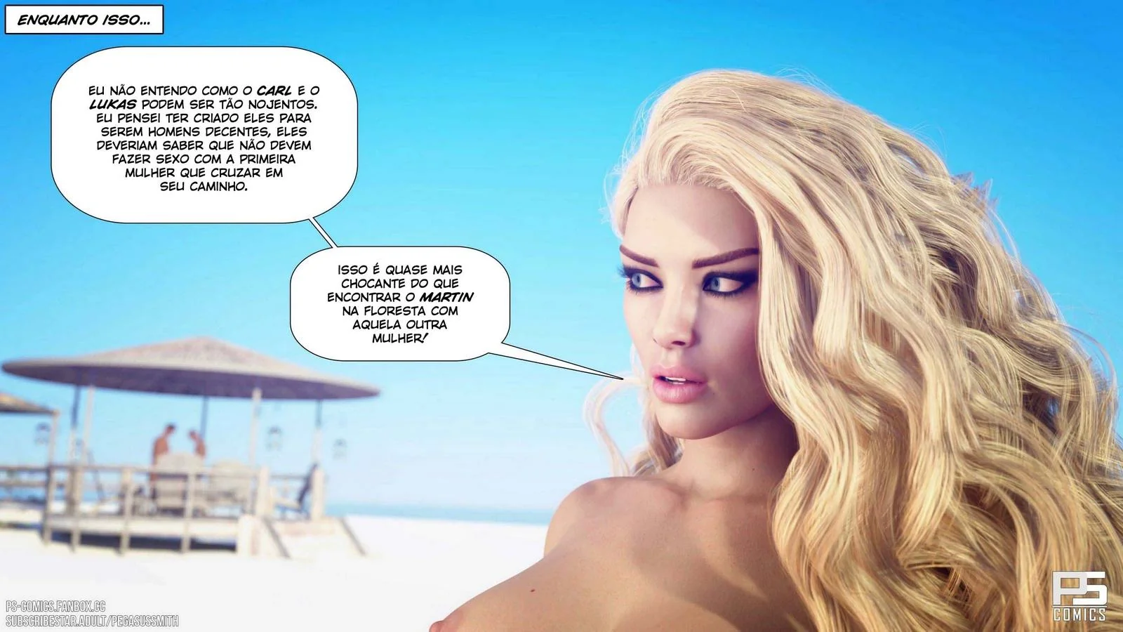 Kelly e a Ilha da Sacanagem – Aventuras ousadas em um Resort de Nudismo! Em Hentai HQ Brasileiro
